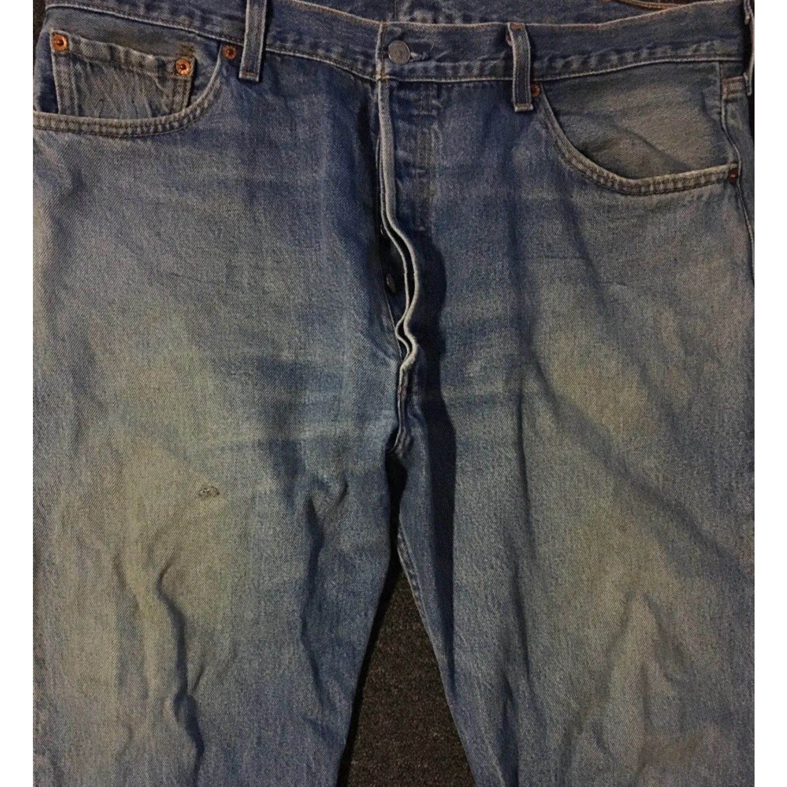 Levi's VINTAGE Levi's 501 Jeans Men 38 Blue Denim Button Fly Distressed 90s Grunge Punk USA Size US 38 / EU 54 - 7 Thumbnail
