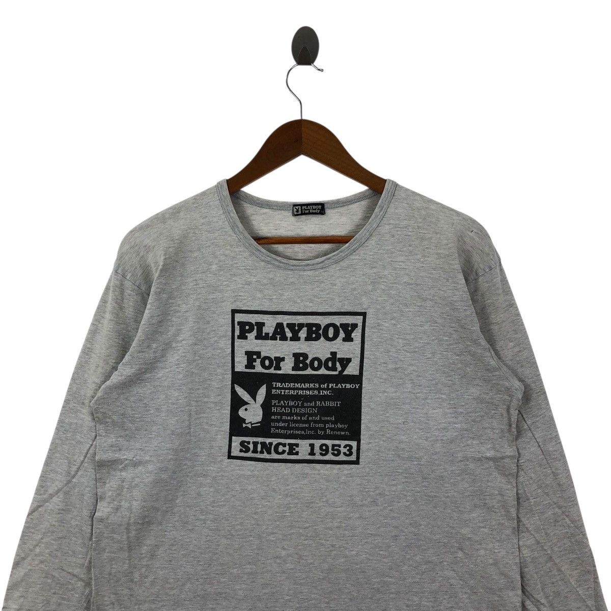 Vintage Vintage 90s PLAYBOY For Body Long Sleeve Big Logo Size L Size US L / EU 52-54 / 3 - 2 Thumbnail