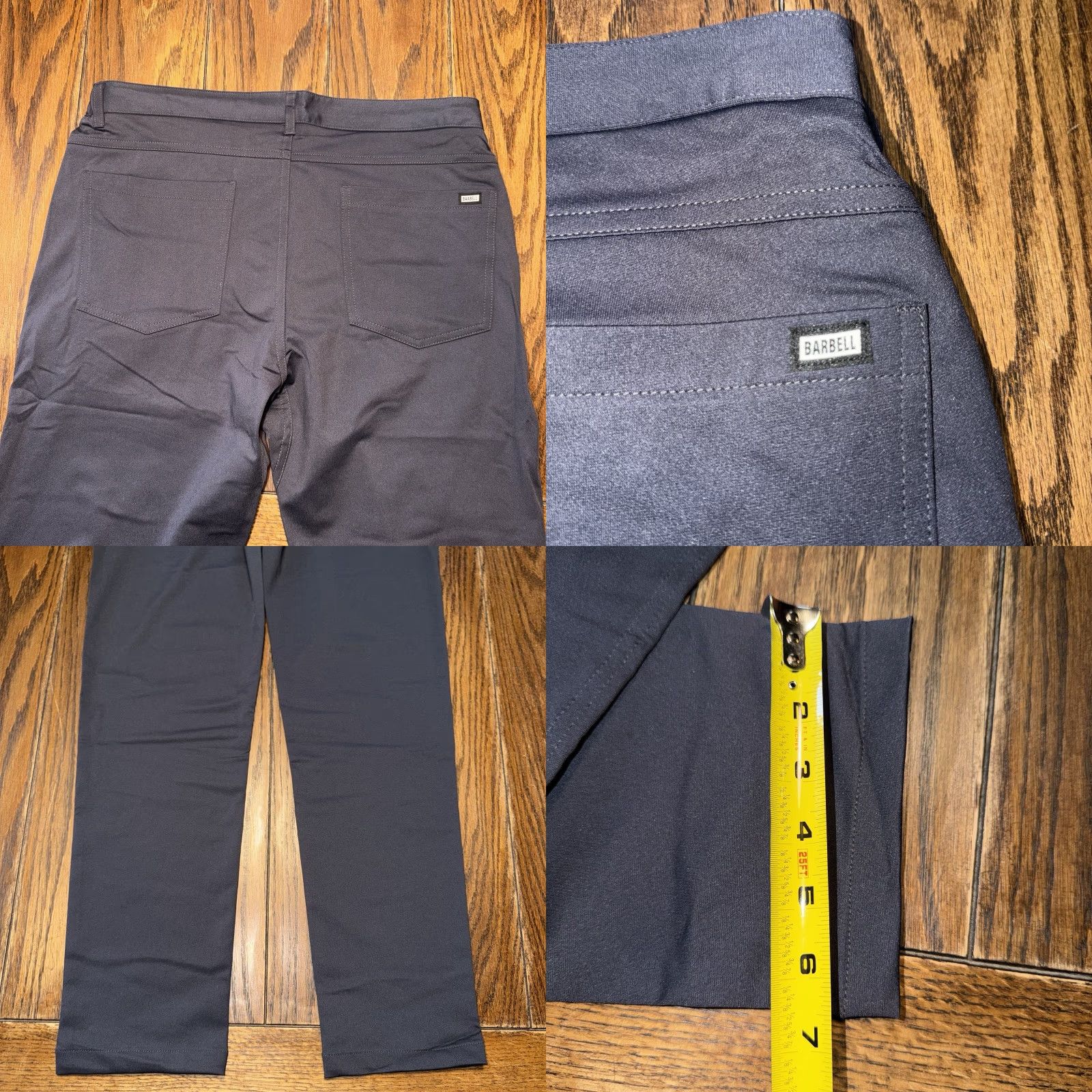 Vintage Barbell Men’s 34x31 Performance Pants Slim Fit Blue Size US 34 / EU 50 - 8 Thumbnail