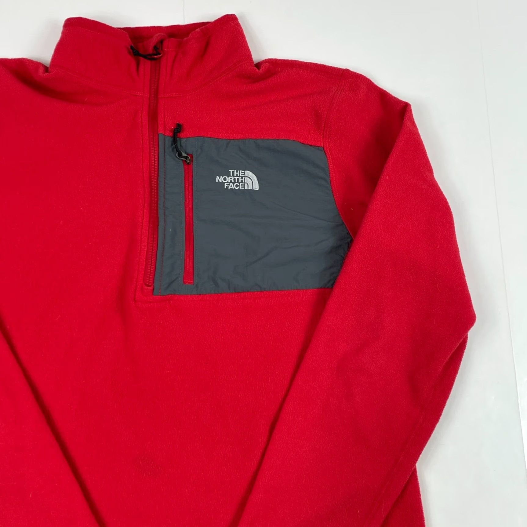 The North Face The North Face Jacket Men Medium Red Fleece 1/4 Zip Pullover Hiking Ski Climbing Size US M / EU 48-50 / 2 - 3 Thumbnail