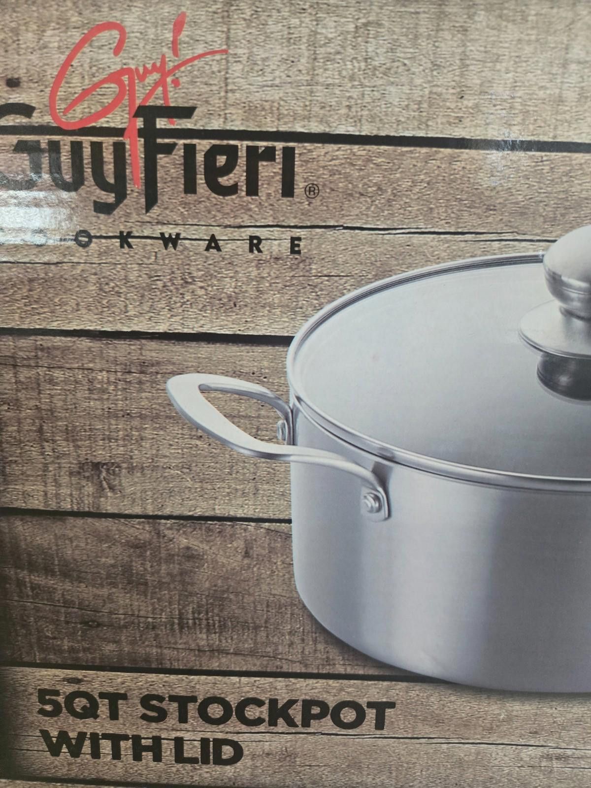 Other Guy Fieri Cookware 5 Quart Stockpot w/ Lid Non Stick NEW Size ONE SIZE - 4 Thumbnail