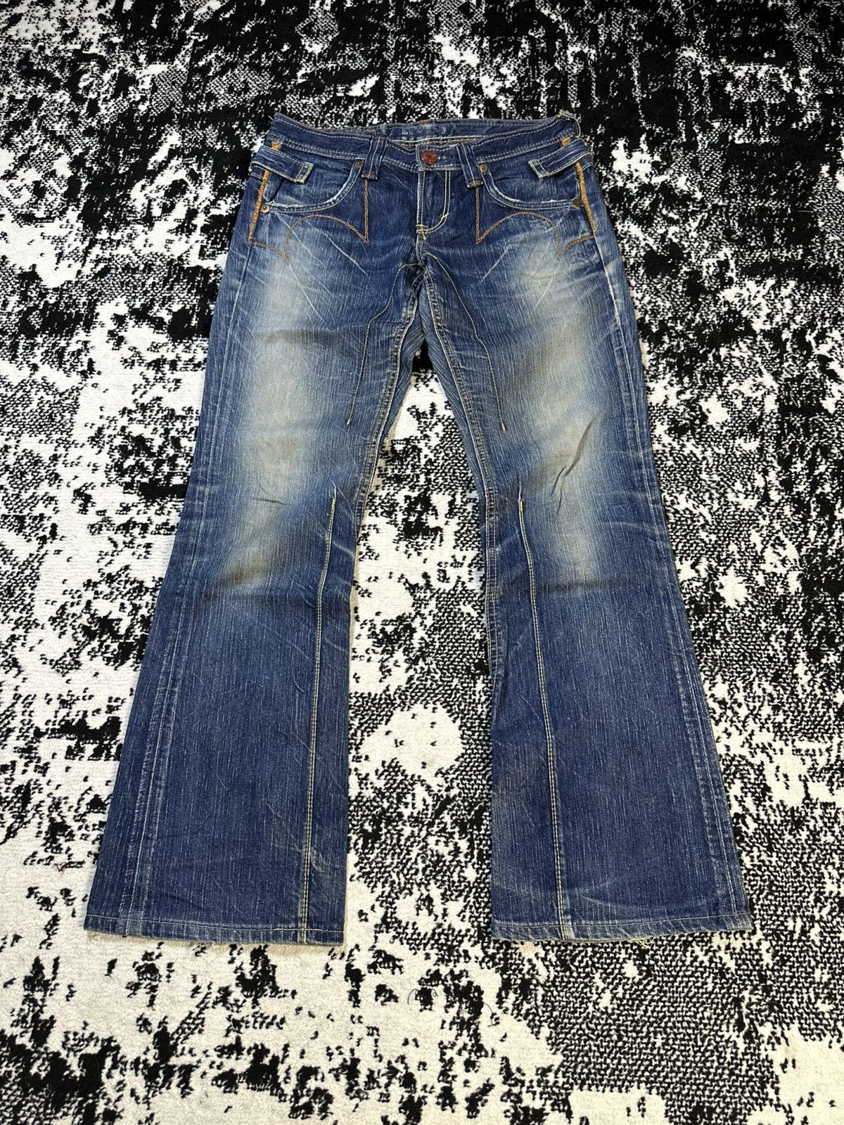 Hysteric Glamour Flare Edwin Blue Trip 503 Washed Denim Size US 28 / EU 44 - 1 Thumbnail