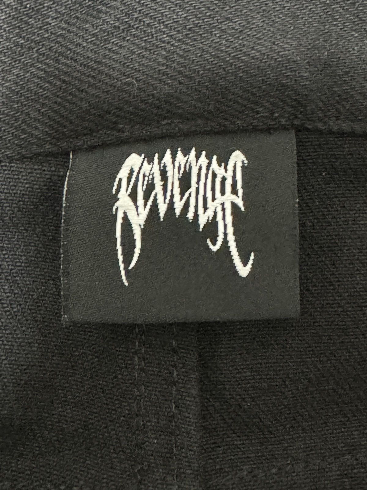 Revenge Revenge Black Embroided Denim Size US 33 - 4 Thumbnail