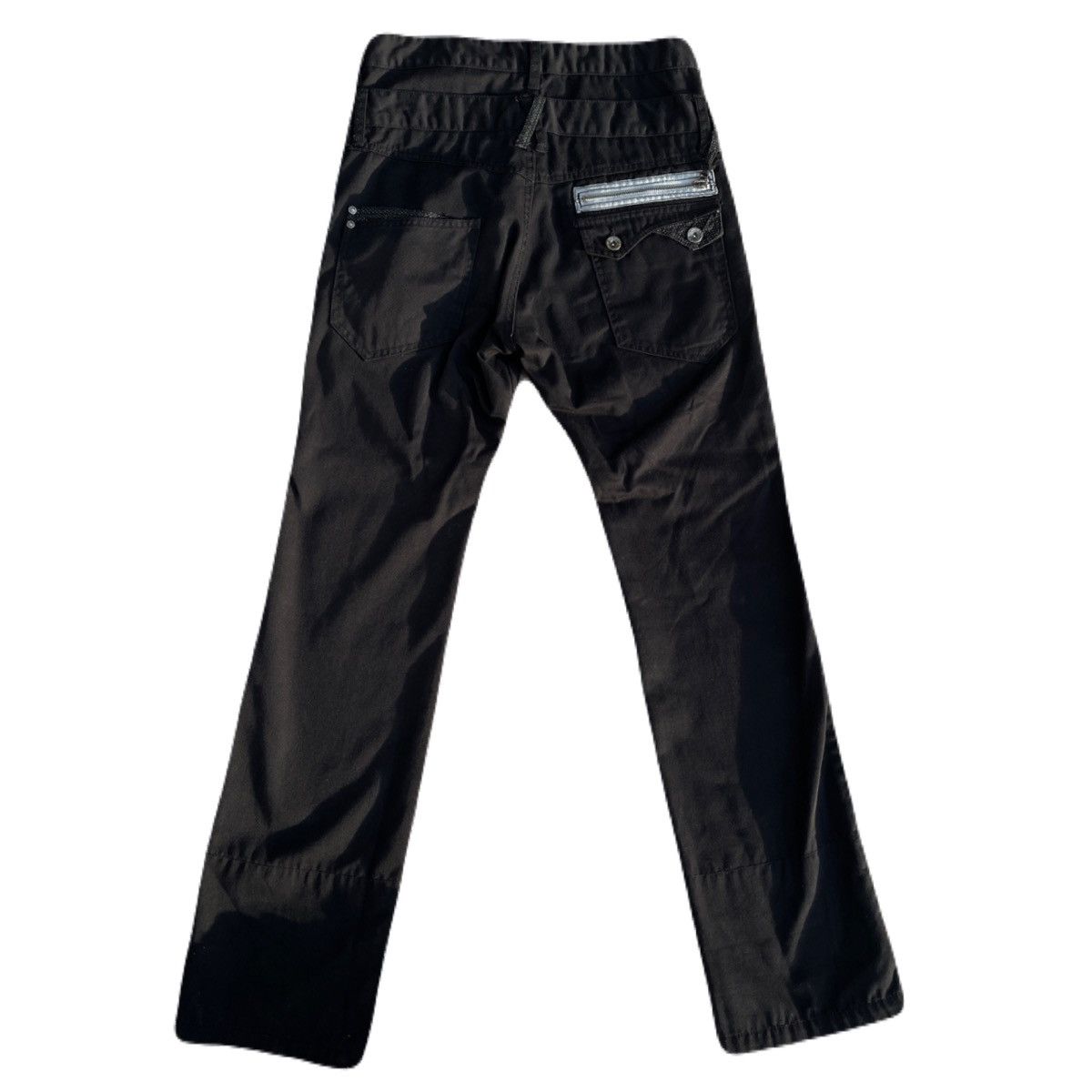 If Six Was Nine 2000s Japanese archive Vkei Zip Gimmic Double Waist Pants Size US 29 - 4 Thumbnail