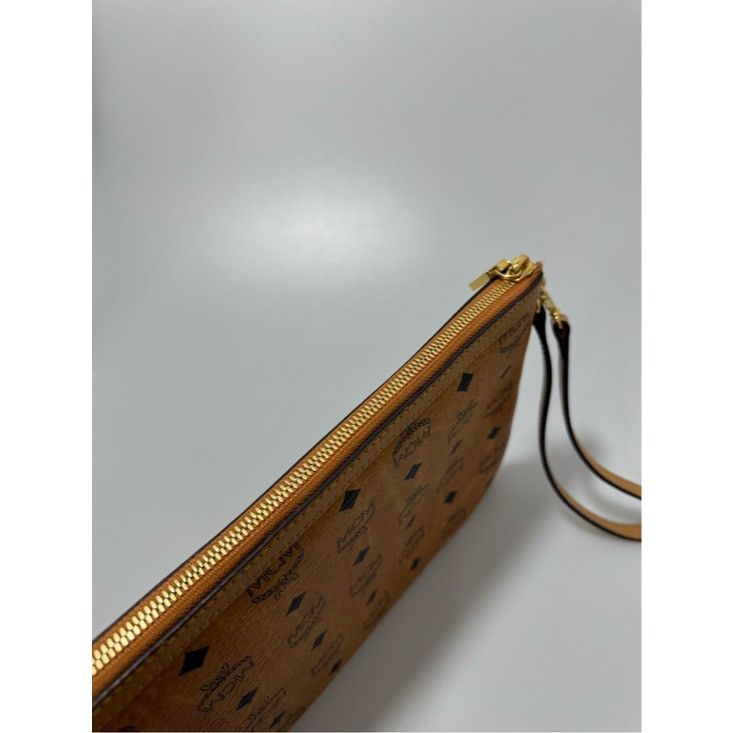 MCM MCM Visetos Original Pouch Cognac Size ONE SIZE - 3 Thumbnail