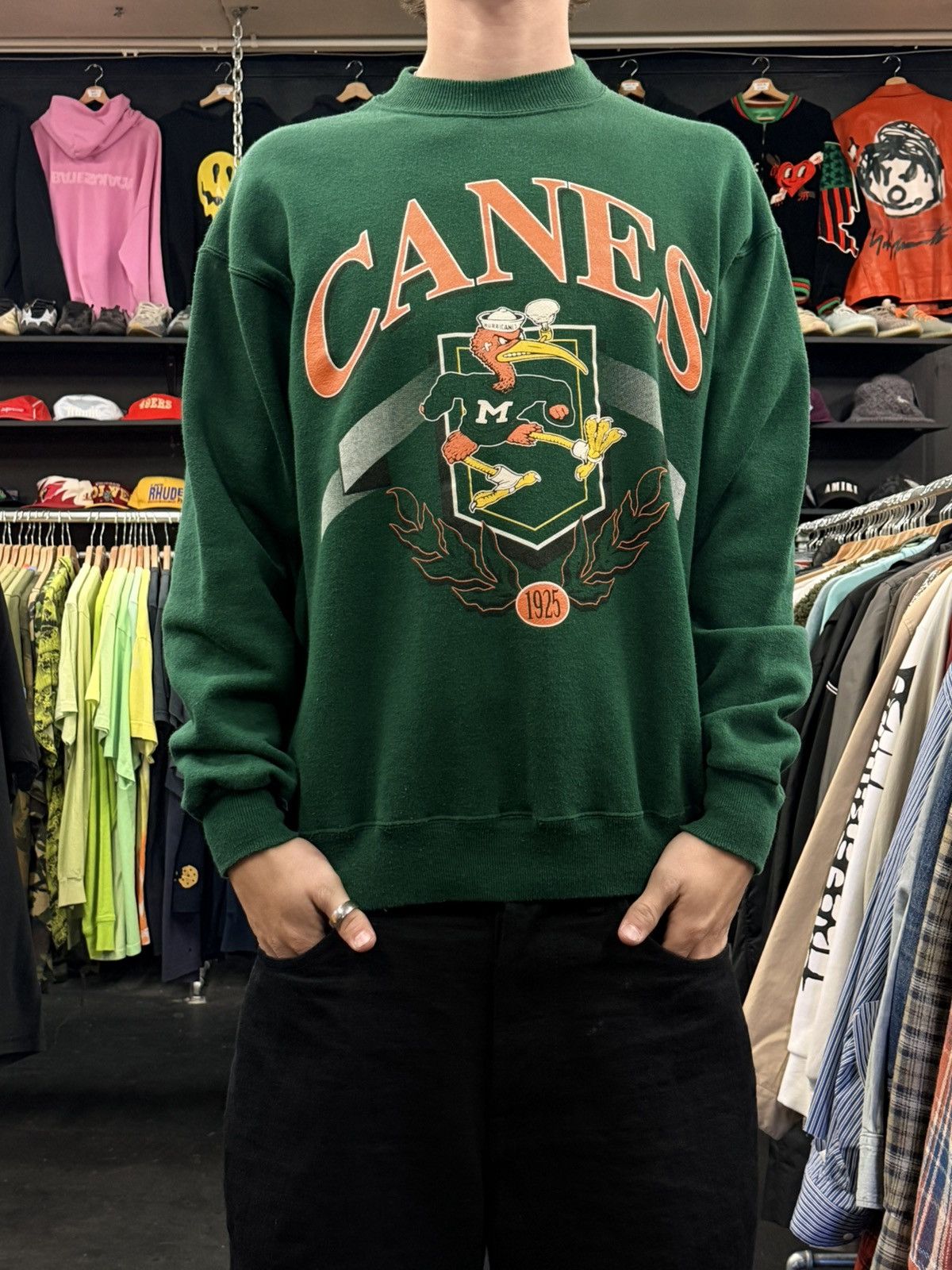 Vintage Vintage 90’s Canes Crewneck Size US L / EU 52-54 / 3 - 1 Thumbnail