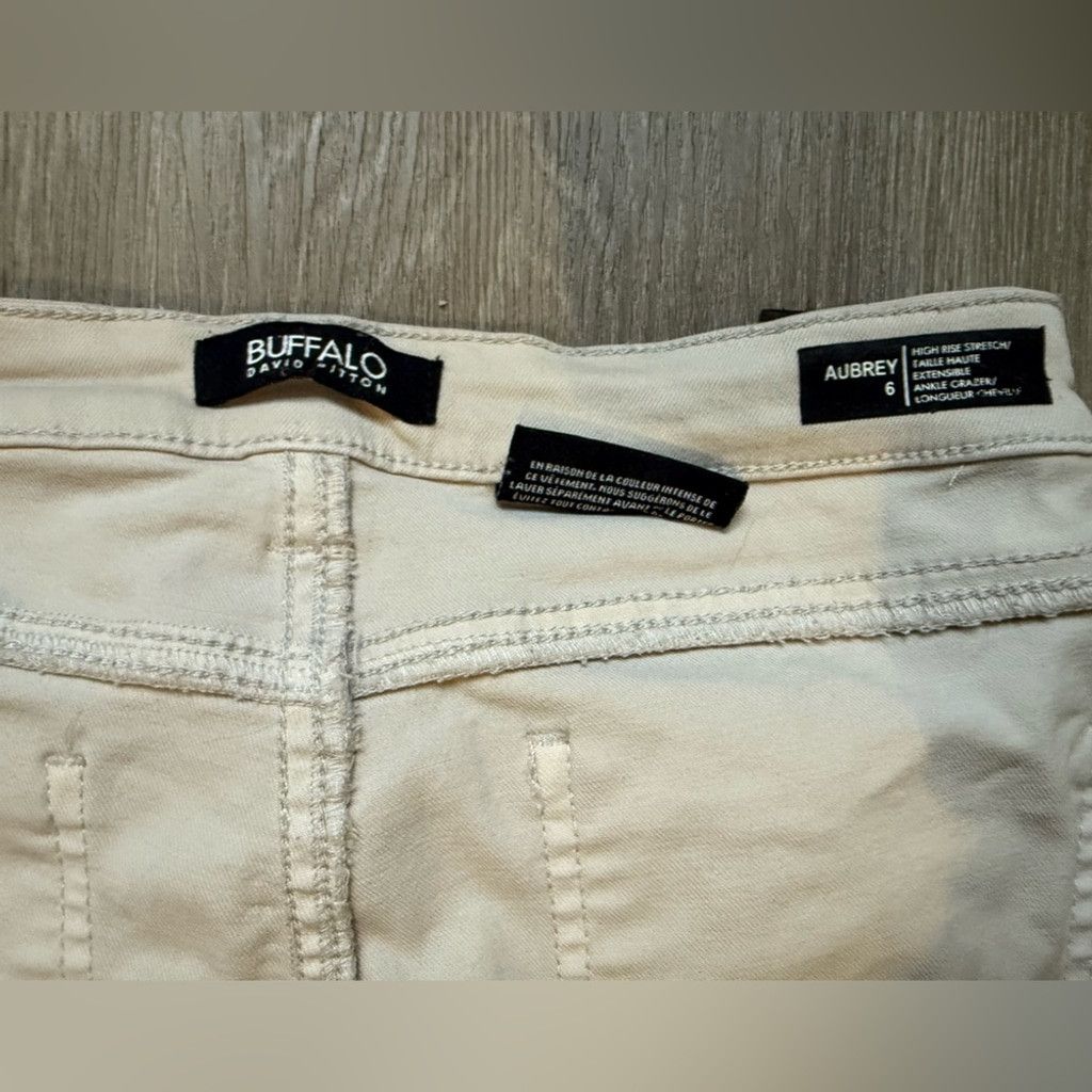 Buffalo David Bitton Buffalo David Bitton Women's Skinny Jeans - Cream Size 28" / US 6 / IT 42 - 3 Thumbnail
