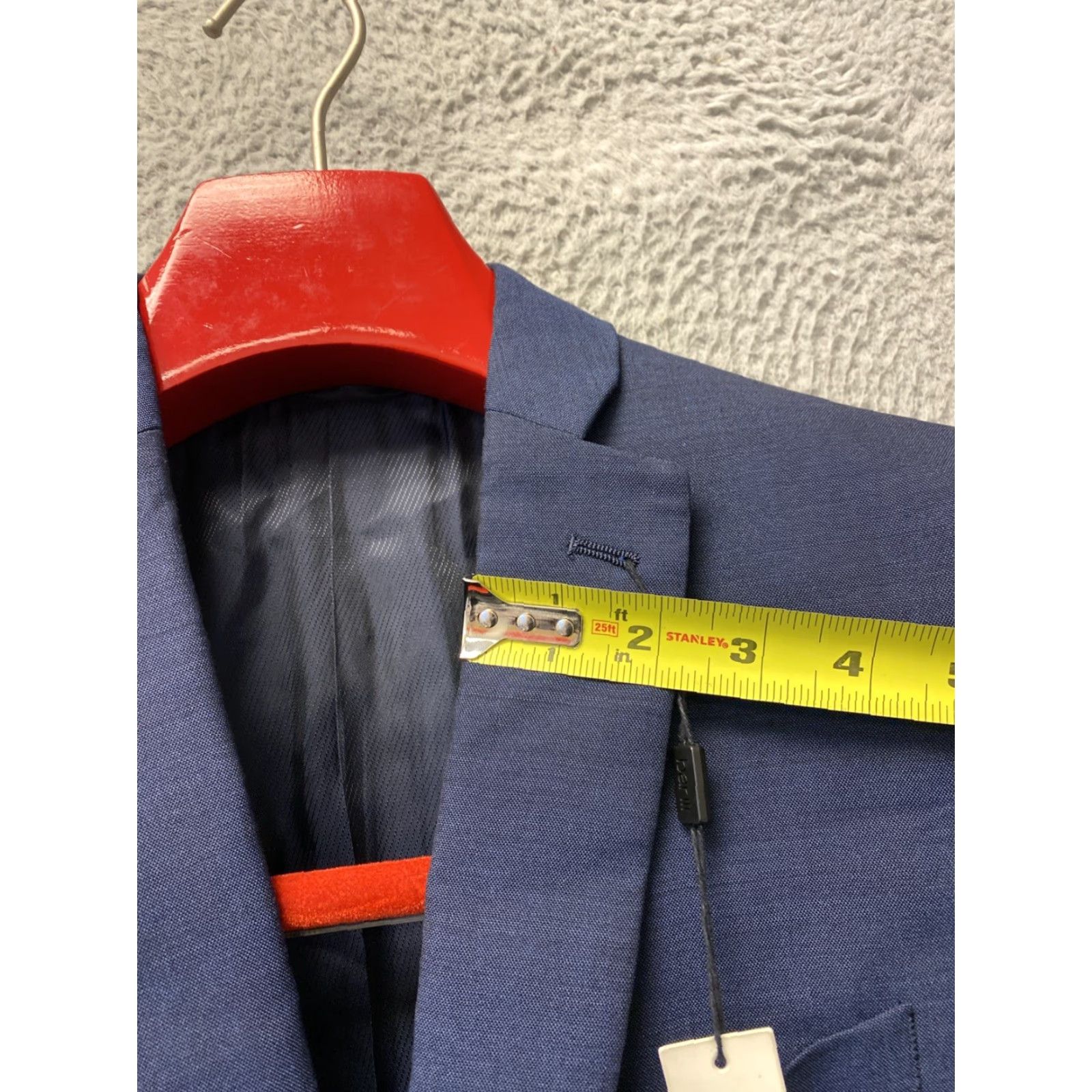 Bar III Bar III Men's Slim-Fit Wool Suit Jacket Blazer Blue 36R Pants 30x30 2 Piece Size 36R - 7 Thumbnail