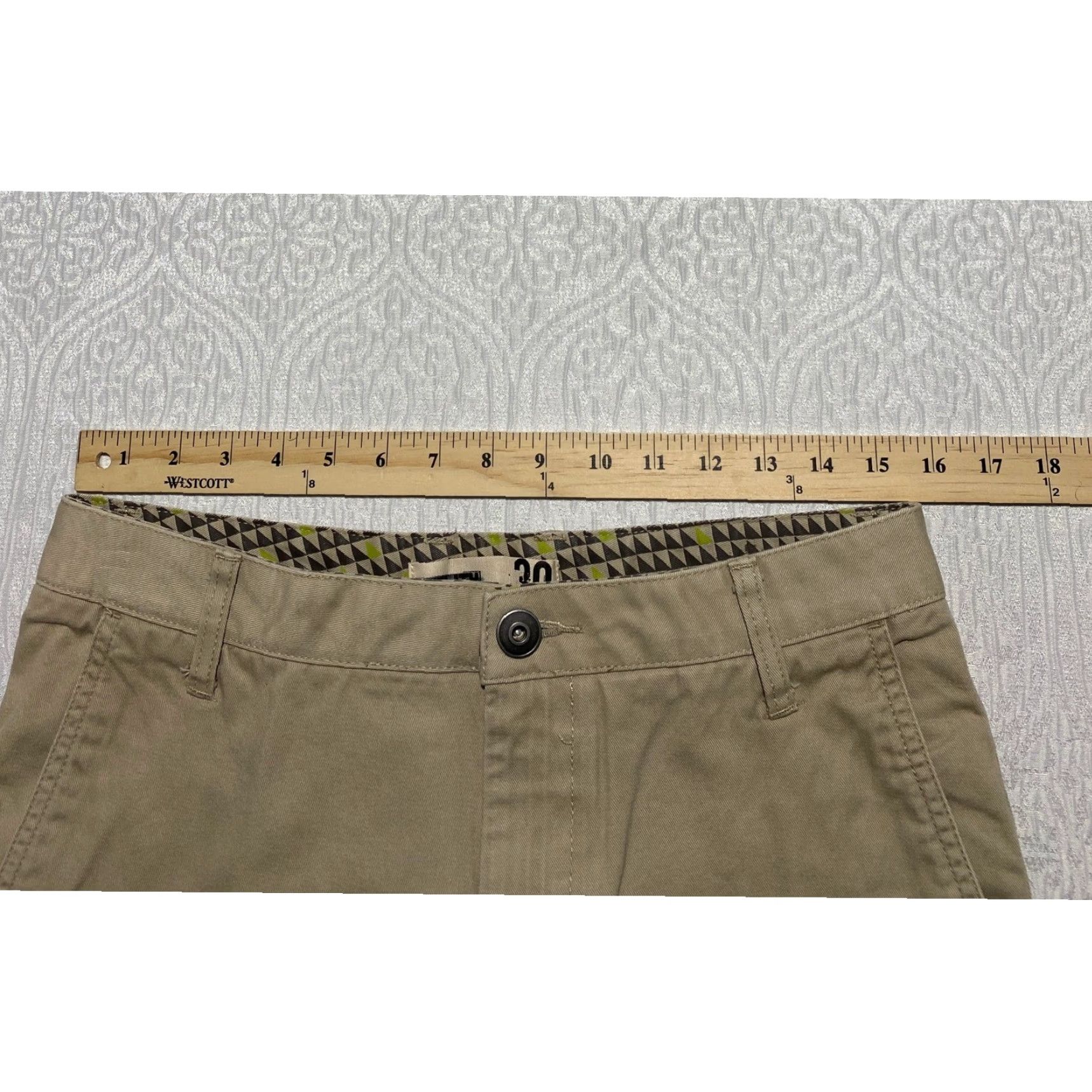Vintage Utility Mens Size 30 Beige Cotton Casual Chino Shorts Utility Size US 30 / EU 46 - 4 Thumbnail