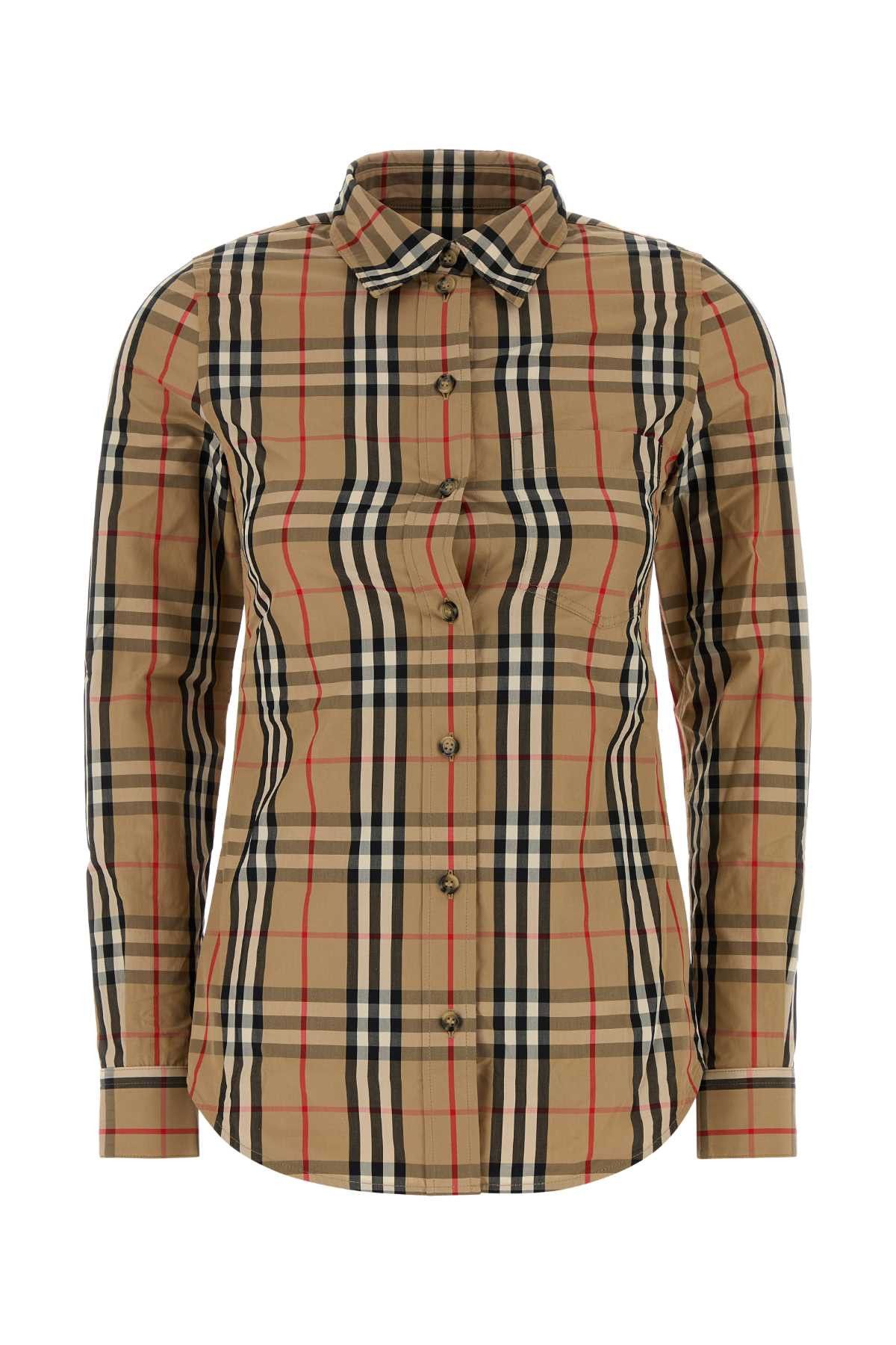 Burberry Embroidered Cotton Shirt Size XS / US 0-2 / IT 36-38 - 1 Thumbnail