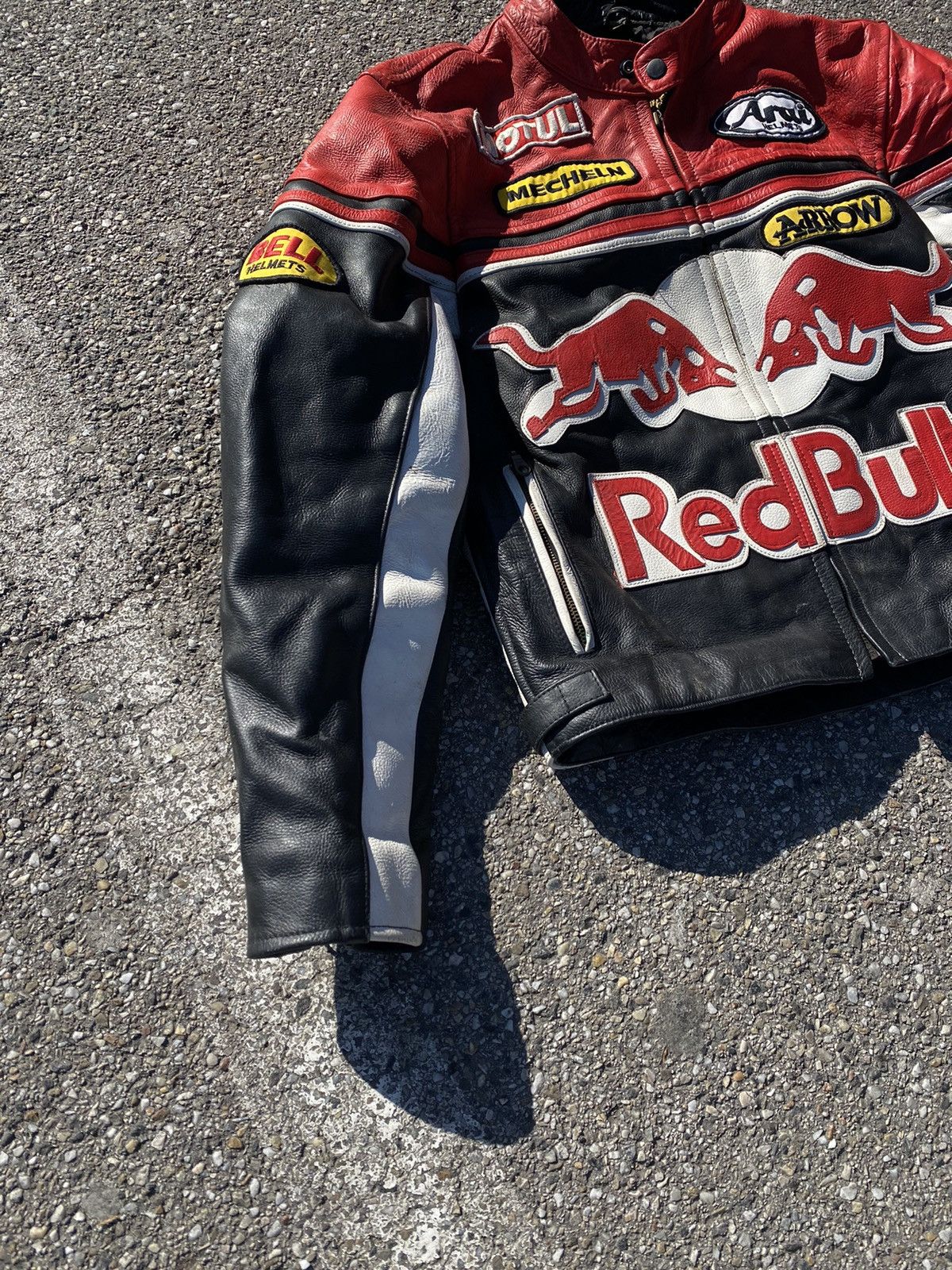 Red Bull × Vintage Vintage Red Bill Racing Leather Jacket Size US M / EU 48-50 / 2 - 6 Thumbnail