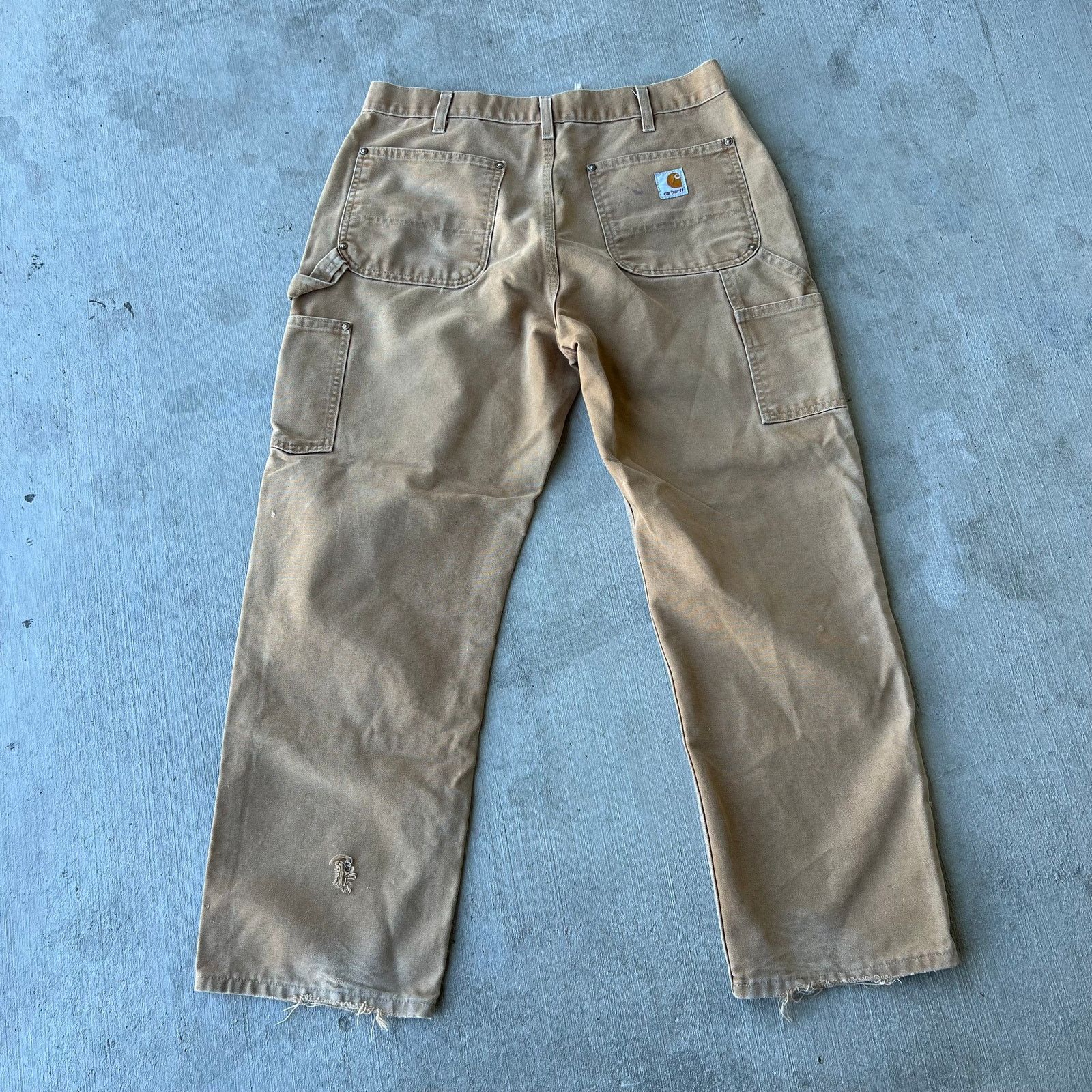 Carhartt × Vintage Carhartt brown double knee work wear carpenter pants Size US 33 - 4 Thumbnail