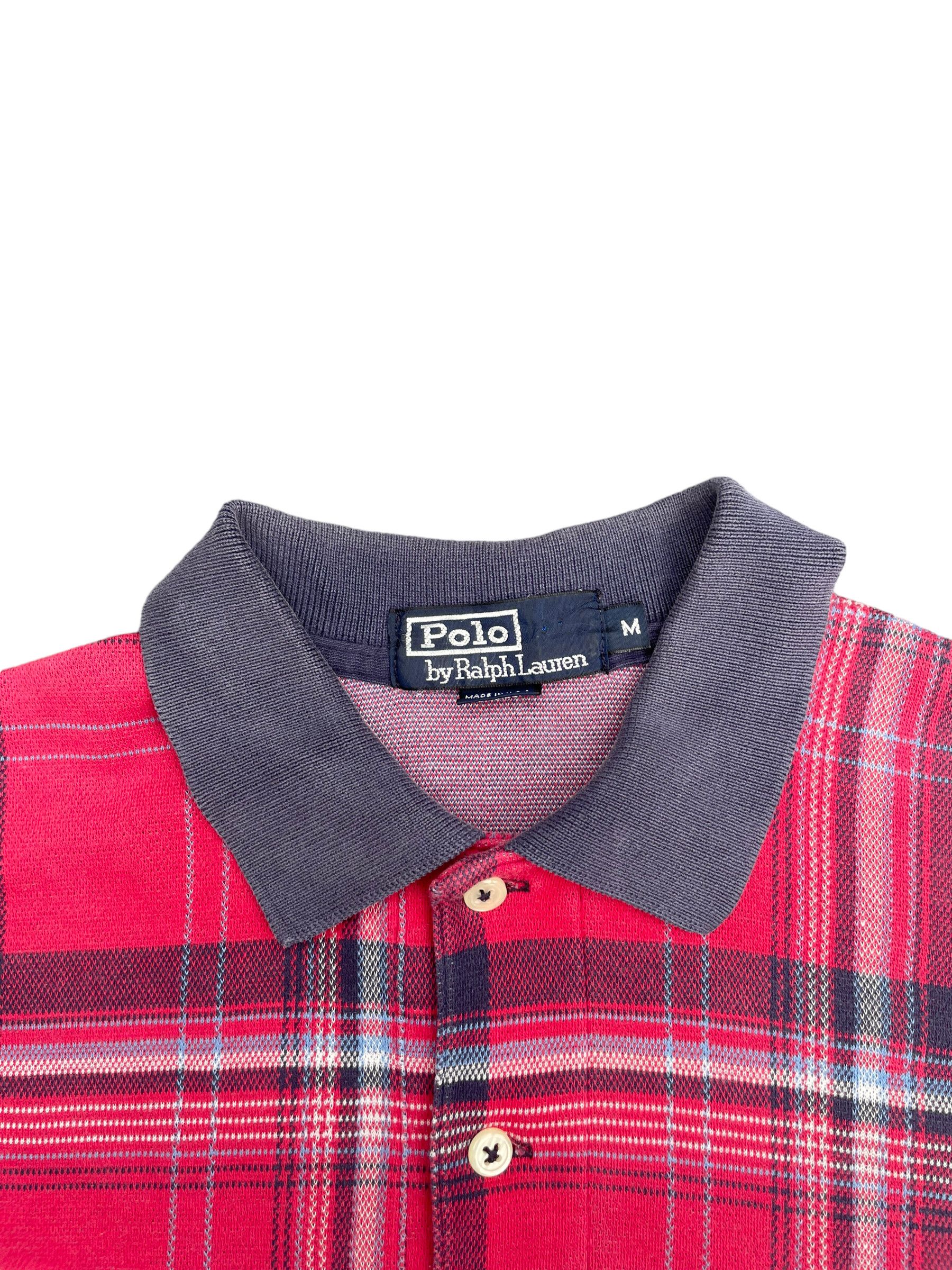 Designer × Polo Ralph Lauren Vintage Polo Ralph Lauren Checkere Polo tshirt Size US M / EU 48-50 / 2 - 7 Thumbnail