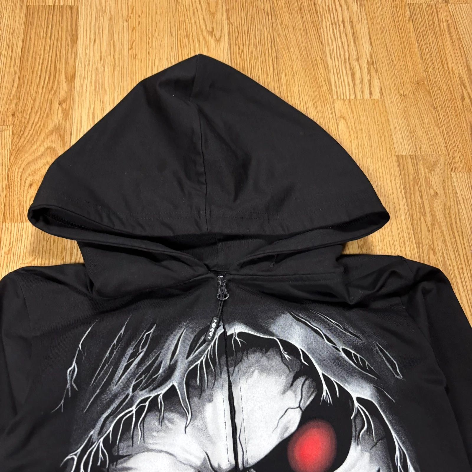 Japanese Brand Horry Skull Hoodie y2k S Size US S / EU 44-46 / 1 - 3 Thumbnail