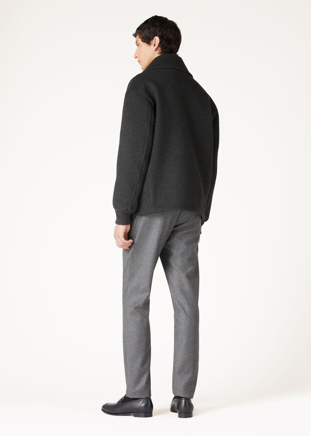 Loro Piana o1w1db10725 FAO3109 Marius Blouson Jacket in Dark Grey Size US XL / EU 56 / 4 - 5 Thumbnail