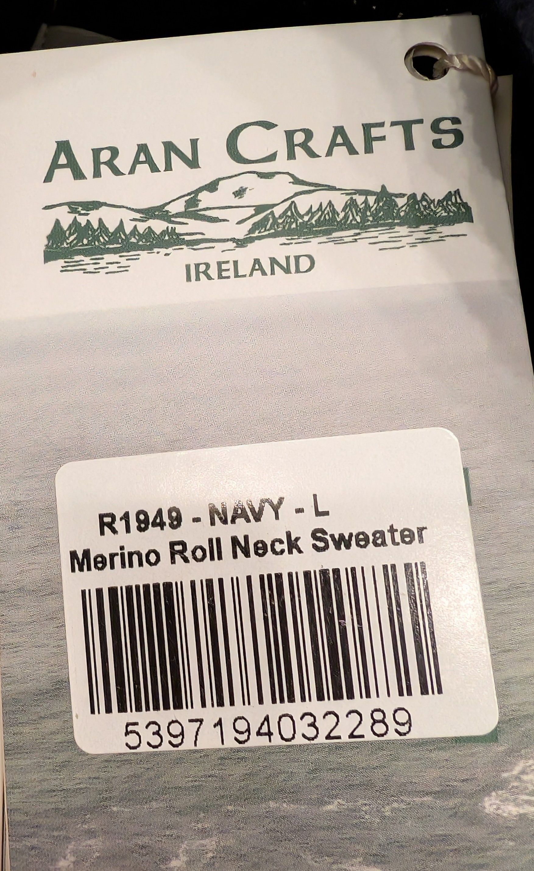 Aran Crafts NWT Aran Crafts 100% Merino Wool Roll Neck Sweater Unisex Size US L / EU 52-54 / 3 - 3 Thumbnail