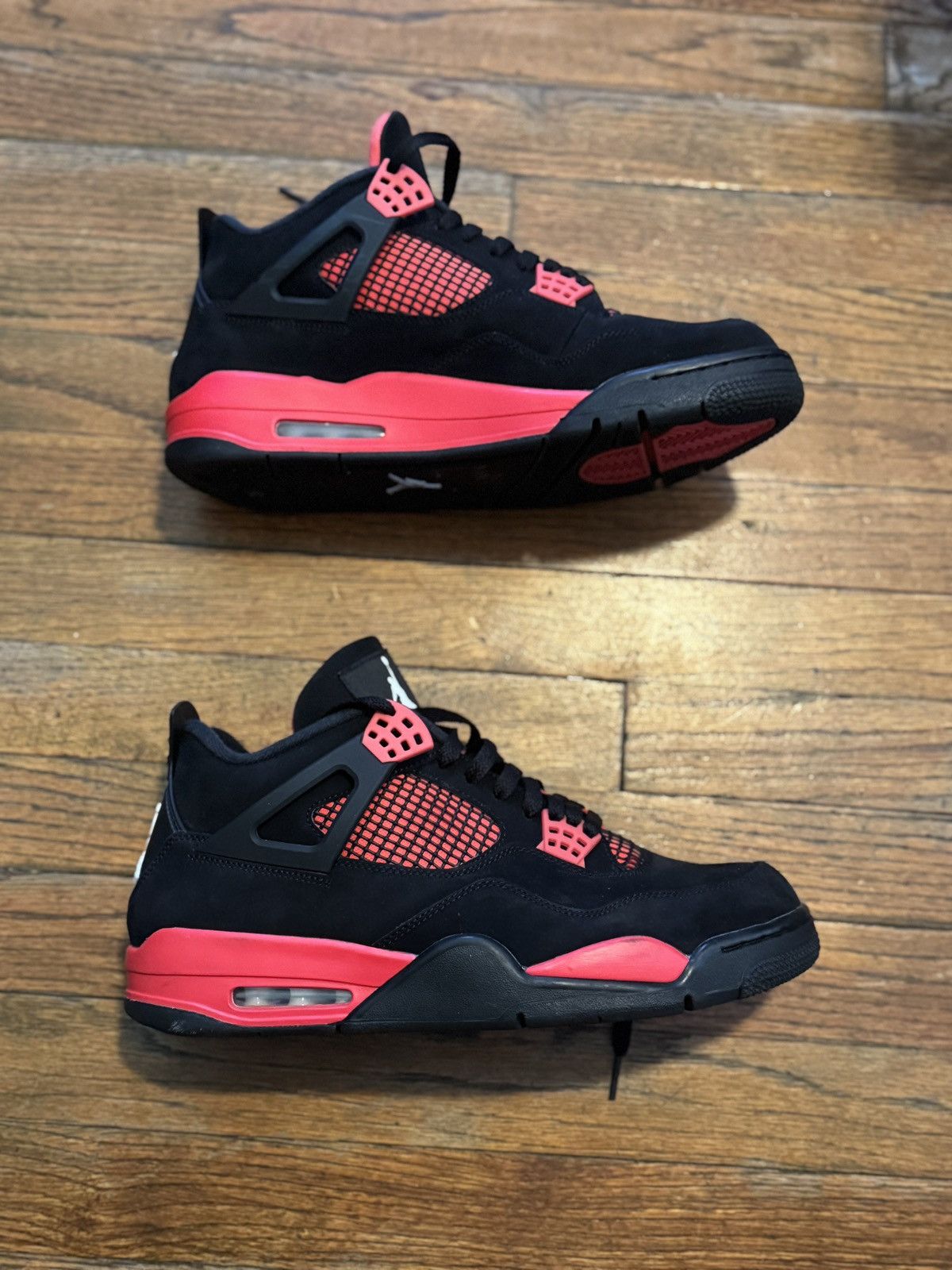 Jordan Brand × Nike JORDAN 4 RETRO RED THUNDER Size US 12 / EU 45 - 17 Thumbnail