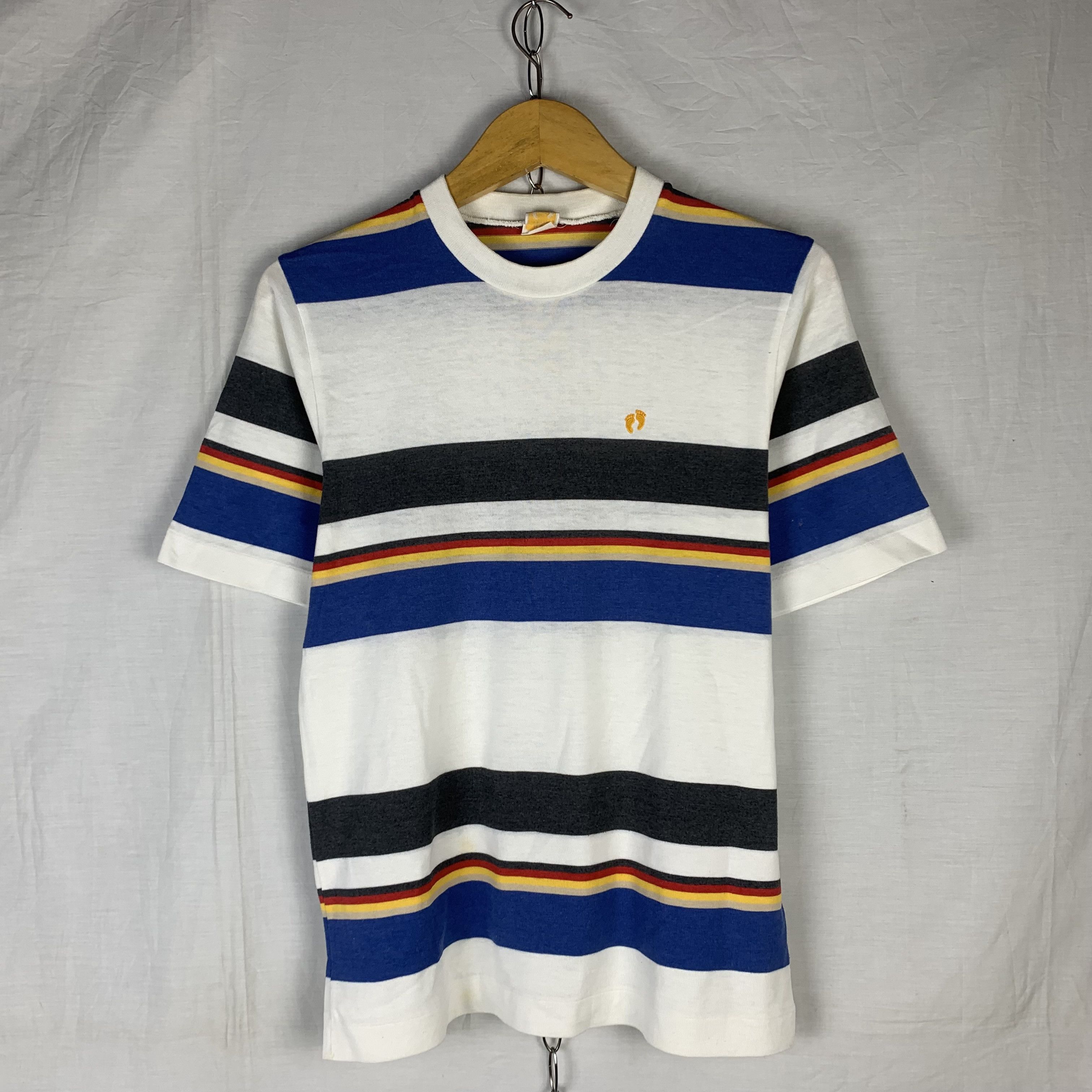 Vintage 80s Hang Ten Stripped Tshirt | Grailed