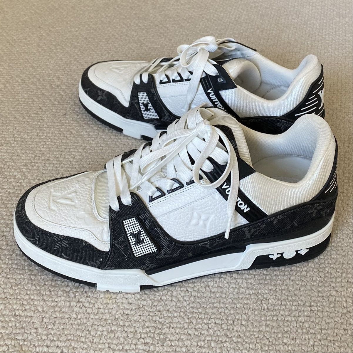 Louis Vuitton Louis Vuitton Trainer in Monogram Denim Size US 8 / EU 41 - 3 Thumbnail