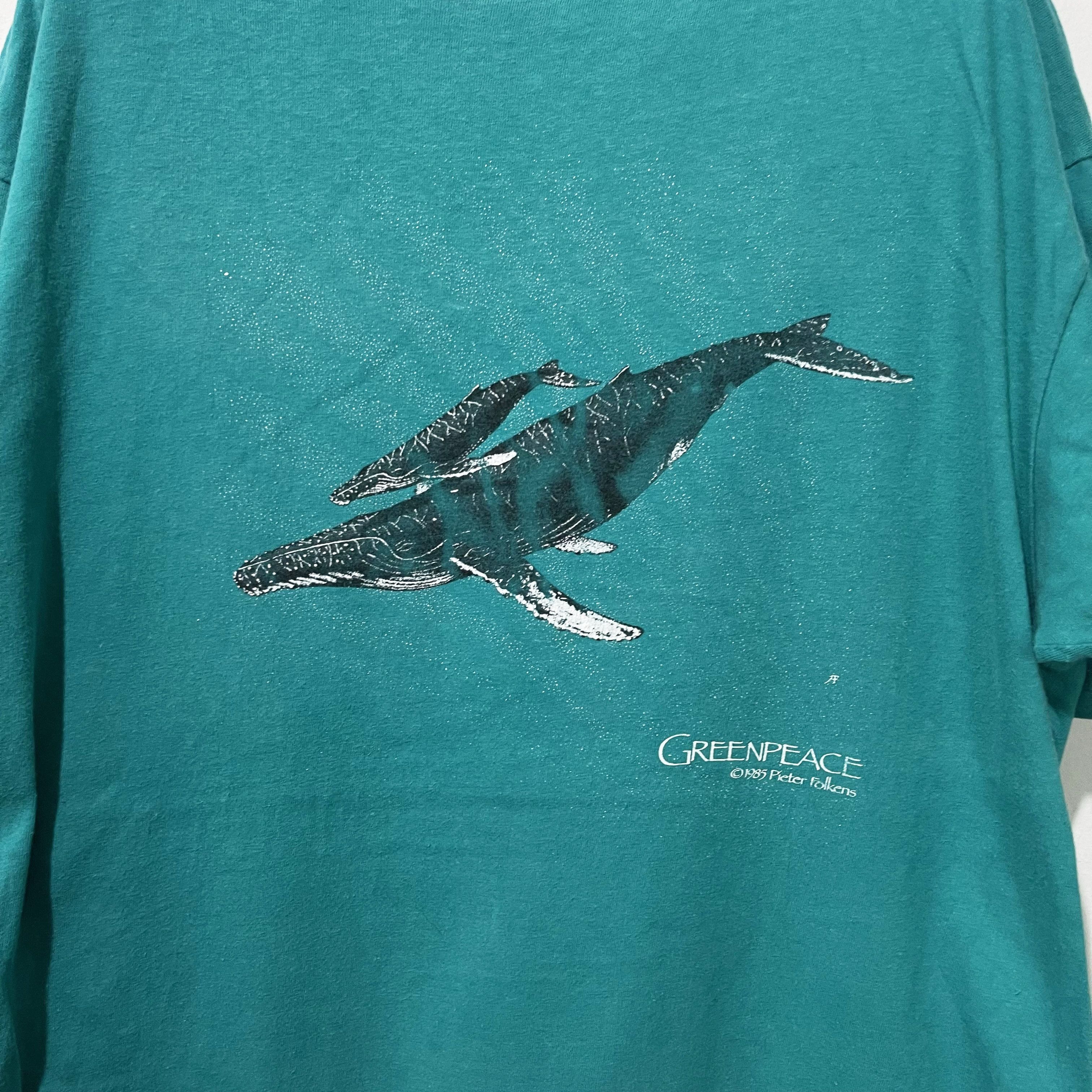 Vintage Vintage 1985 Greenpeace Humpback Whales Pieter Folkens Shirt Size US XL / EU 56 / 4 - 2 Thumbnail