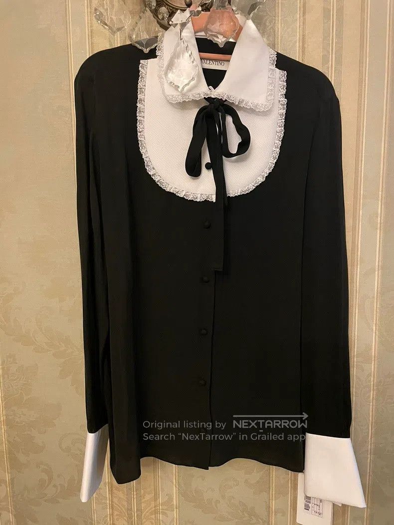 Valentino Valentino Black shirt Size M / US 6-8 / IT 42-44 - 1 Thumbnail