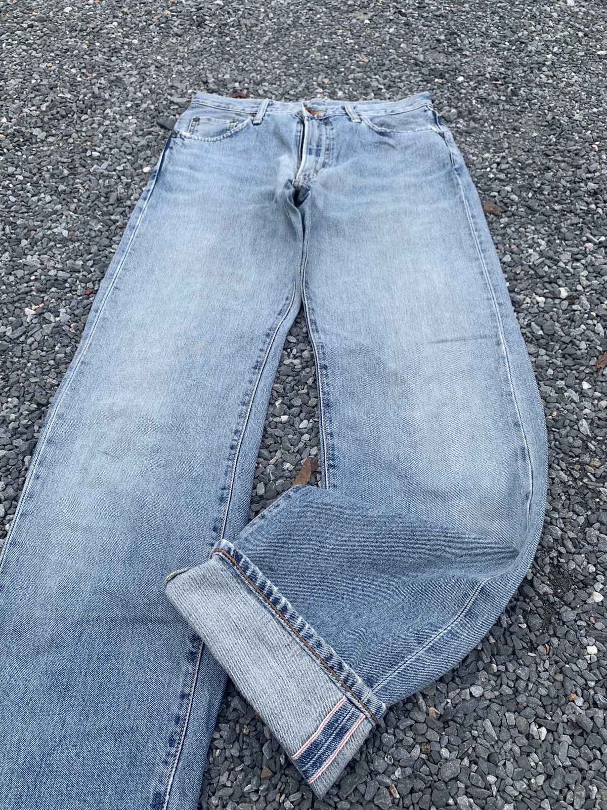 Kapital VINTAGE EDWIN 505XX SELVEDGE FADED JAPANESE DISTRESSED DENIM Size US 30 / EU 46 - 5 Thumbnail
