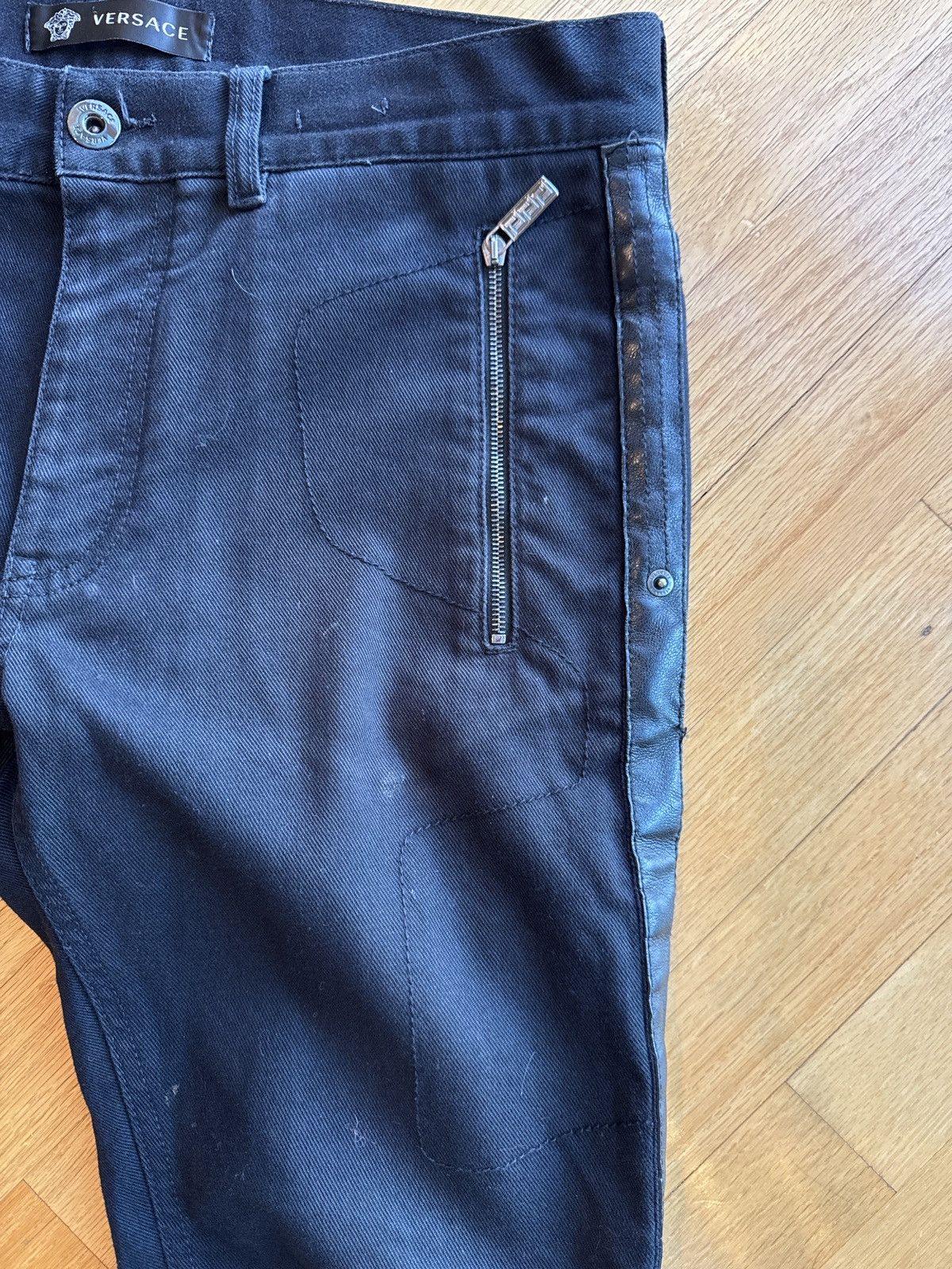 Versace Versace Black Slim Denim Size US 32 / EU 48 - 5 Thumbnail