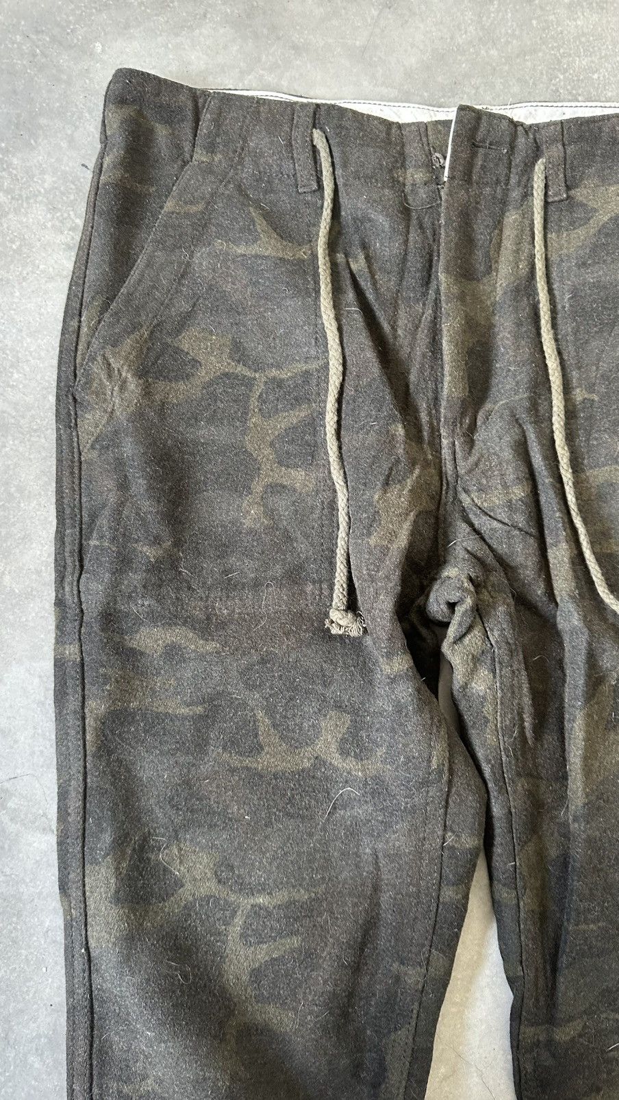 Japanese Brand VINTAGE GLOBAL WORK ARMY WOOL CARGO PANT Size US 36 / EU 52 - 4 Thumbnail
