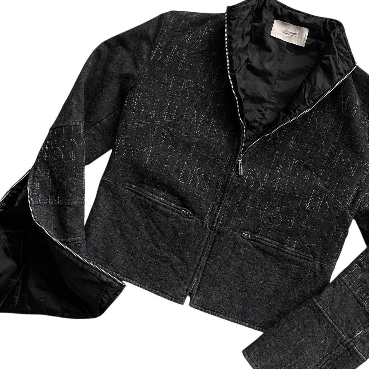 Fendi 🔥Fendi Jacket Fendissime Monogram Embroidered Rare🔥 Size US M / EU 48-50 / 2 - 4 Thumbnail