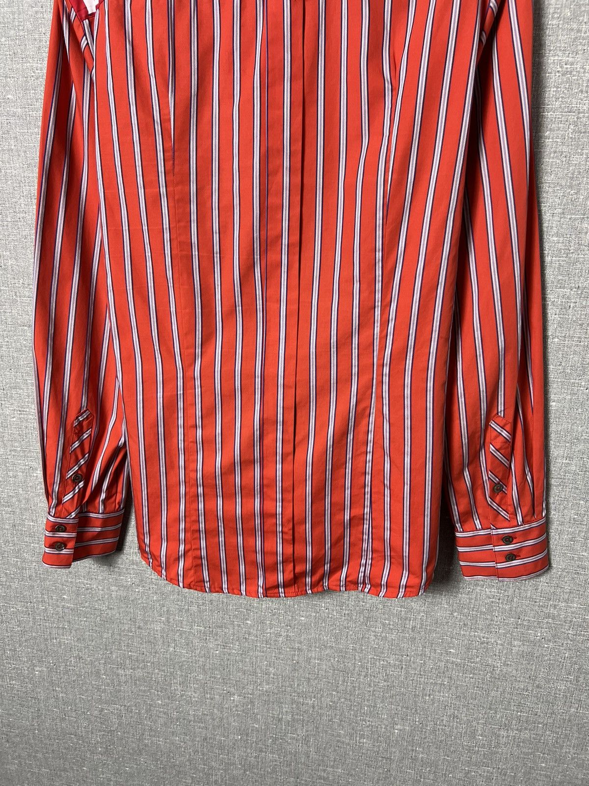 Dolce & Gabbana Dolce Gabbana Button Striped Shirt Big Logo Ultra Sports D&G Size US S / EU 44-46 / 1 - 3 Thumbnail