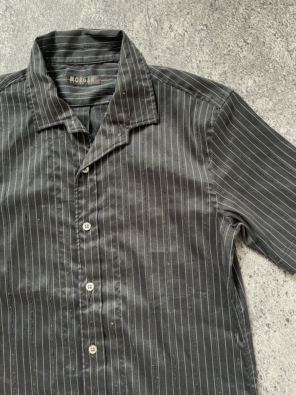 Japanese Brand Y2K Morgan Homme ifsixwasnine punk button shirt Size US M / EU 48-50 / 2 - 2 Thumbnail