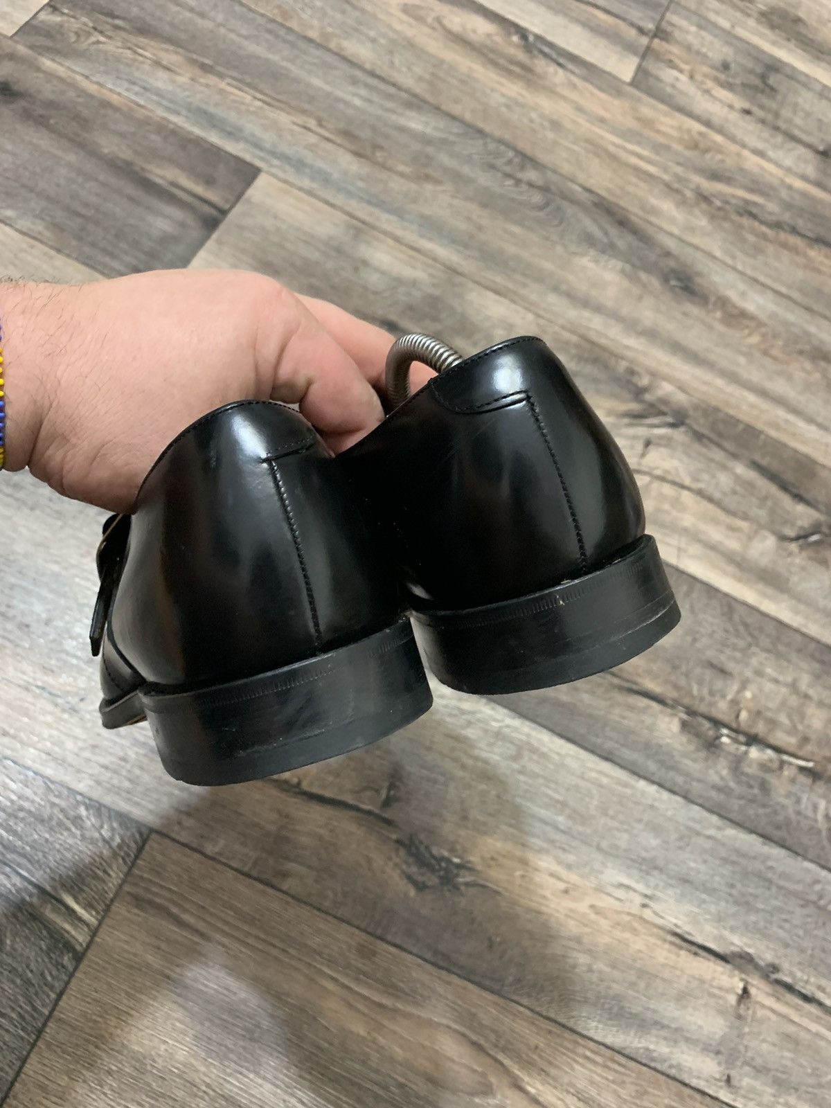 Genuine Leather × Loake Loake Men’s Black Leather Monk Shoes Made in England Size US 10 / EU 43 - 7 Thumbnail