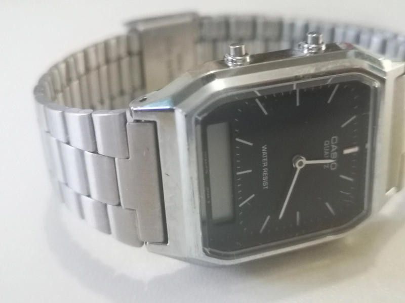 Casio Casio black dial stainless steel bracelet watch Size ONE SIZE - 7 Thumbnail