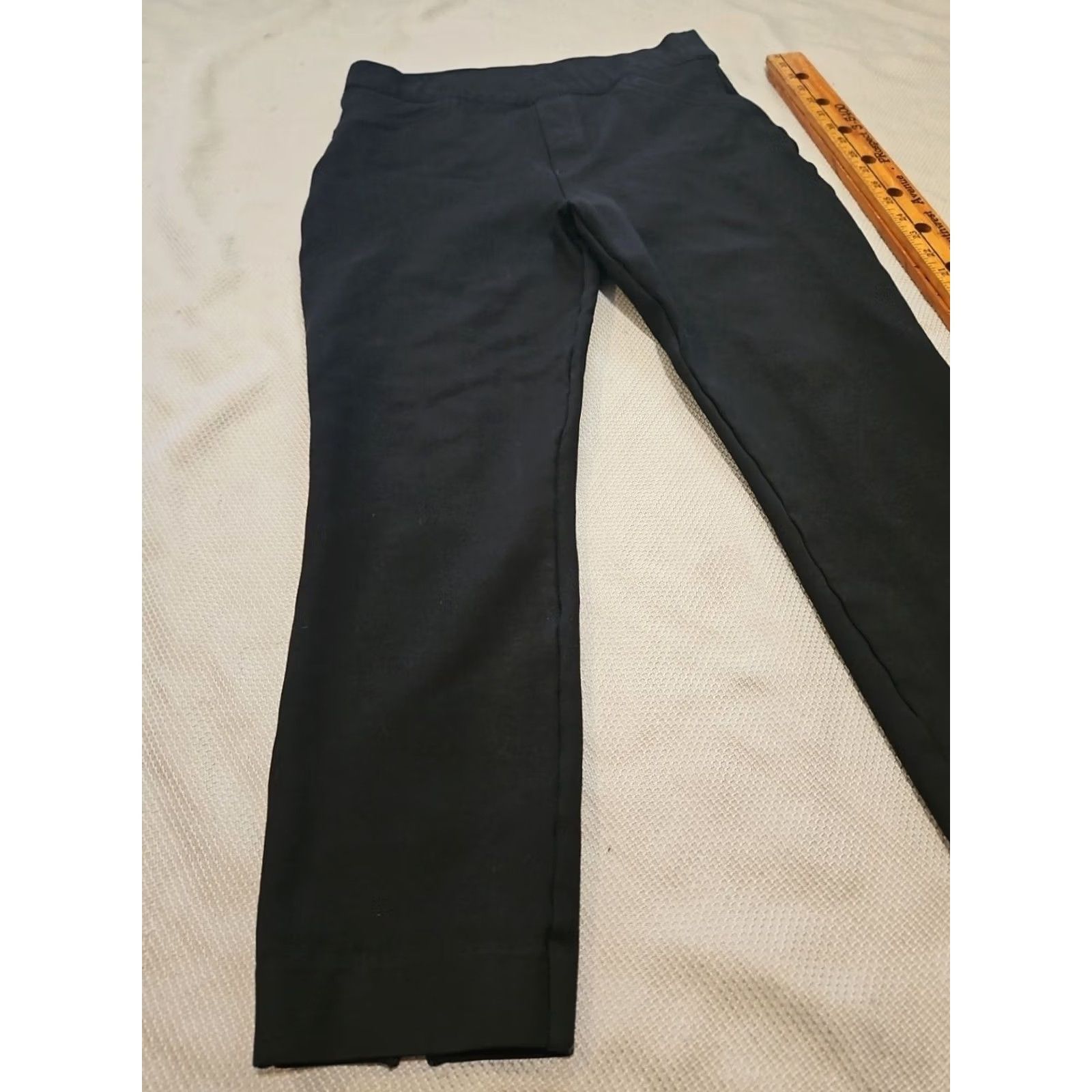 Spanx SPANX The Perfect Pant Womens L Black Ponte Knit Straight Pull On Trousers Size 36" / US 14 / IT 50 - 4 Thumbnail