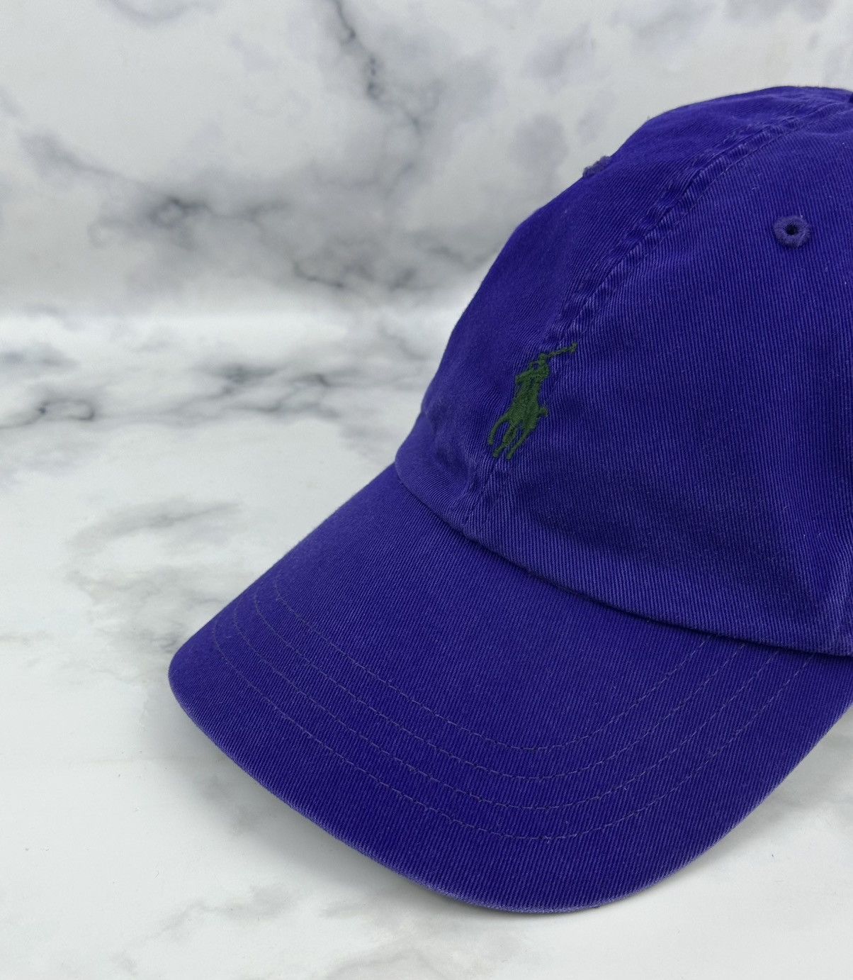 Polo Ralph Lauren Polo Ralph Lauren Vintage Hat Cap Purple Leather Strap Rare Size ONE SIZE - 3 Thumbnail