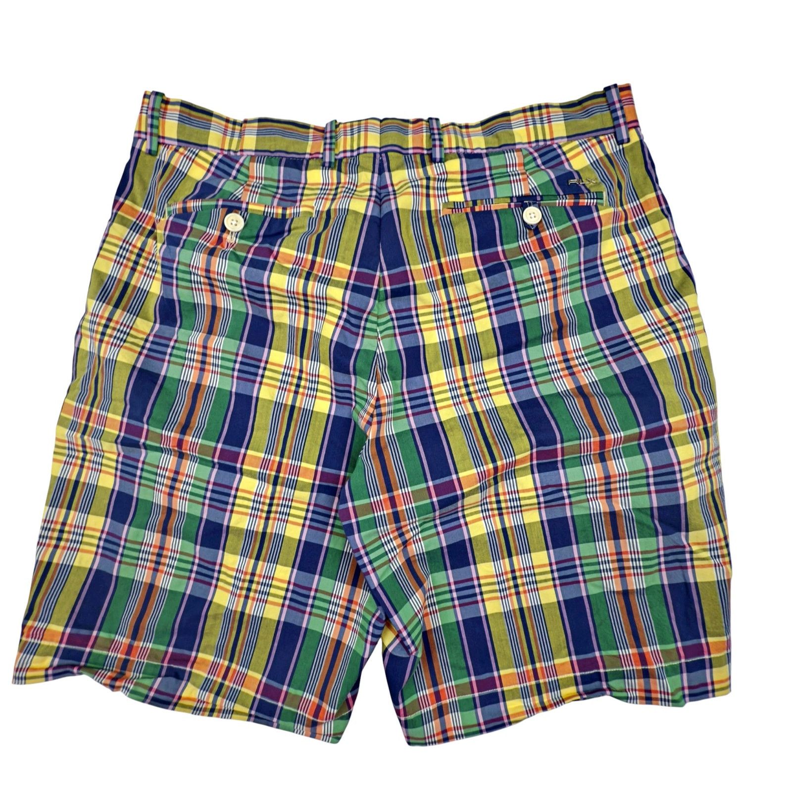 RLX Ralph Lauren RLX Ralph Lauren Madras Performance Golf Wicking Shorts Size US 32 / EU 48 - 4 Thumbnail