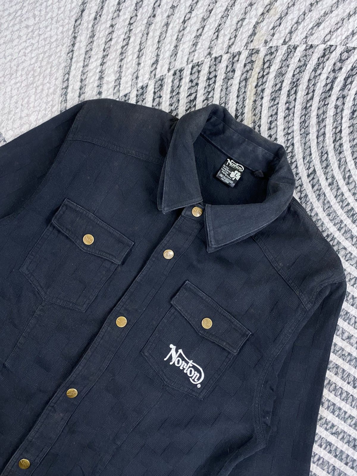 Norton Vintage Norton Embroidery Button Ups Shirt Size US M / EU 48-50 / 2 - 9 Thumbnail