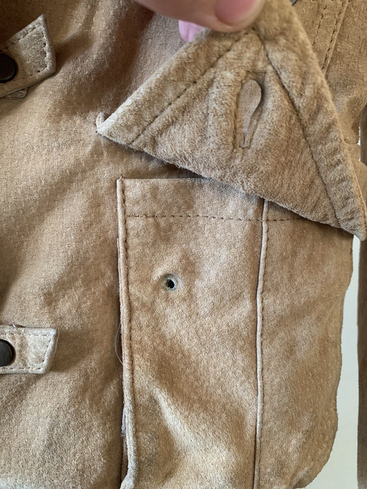 Genuine Leather Y2K Faded Sick Suede Leather Jacket gucci cavalli gaultier Size S / US 4 / IT 40 - 7 Thumbnail