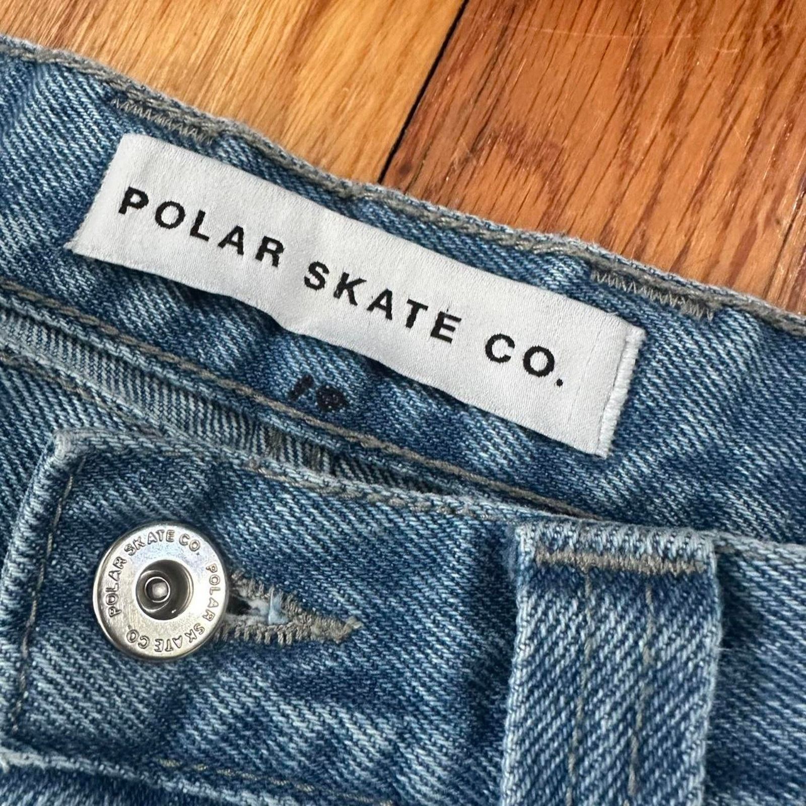 Polar Skate Co. Polar Skate Co Baggy Blue Jeans Grunge Streetwear size 30x32 Size US 30 / EU 46 - 3 Thumbnail