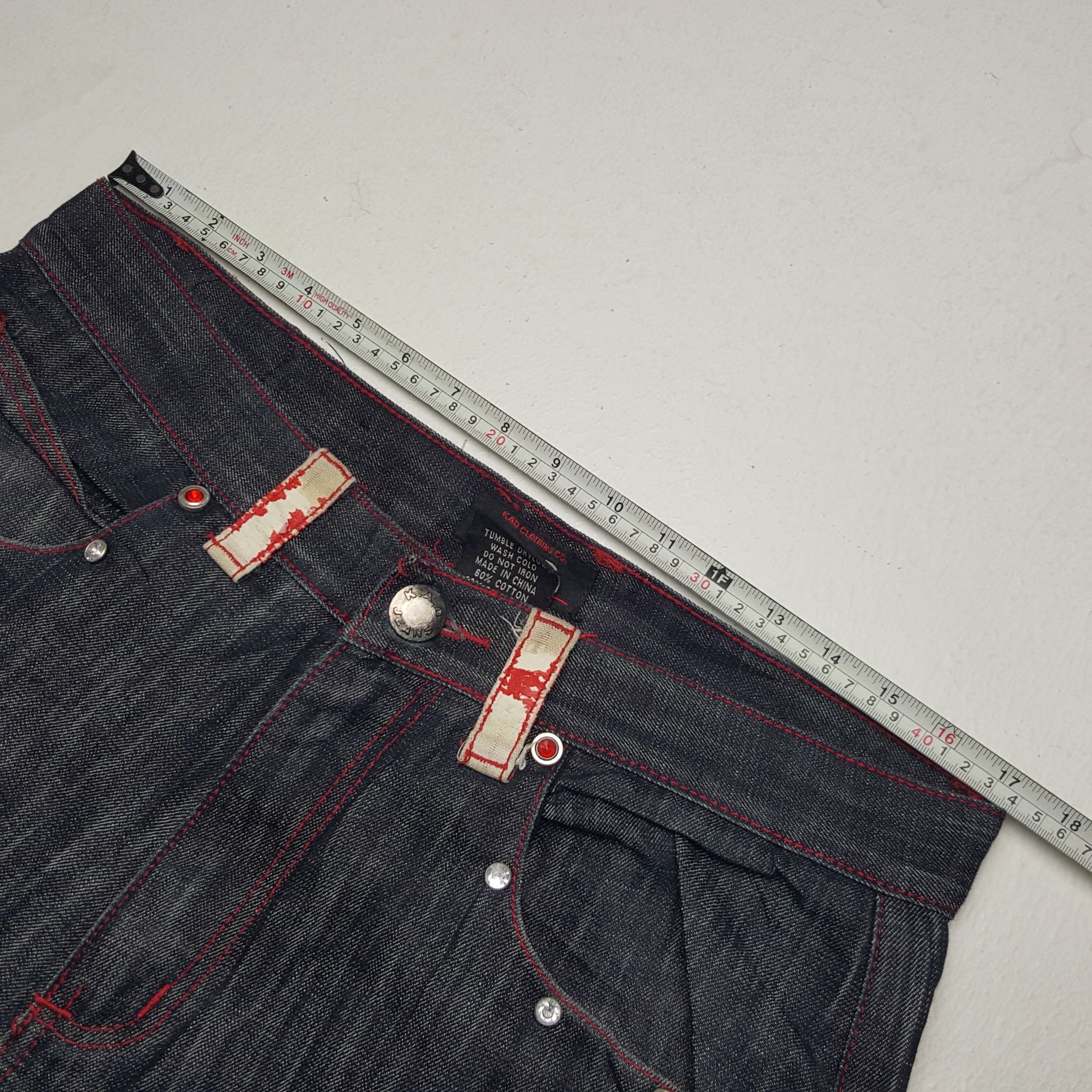 Vintage Vintage K.A.D Designer Denim Jeans Size US 34 / EU 50 - 7 Thumbnail