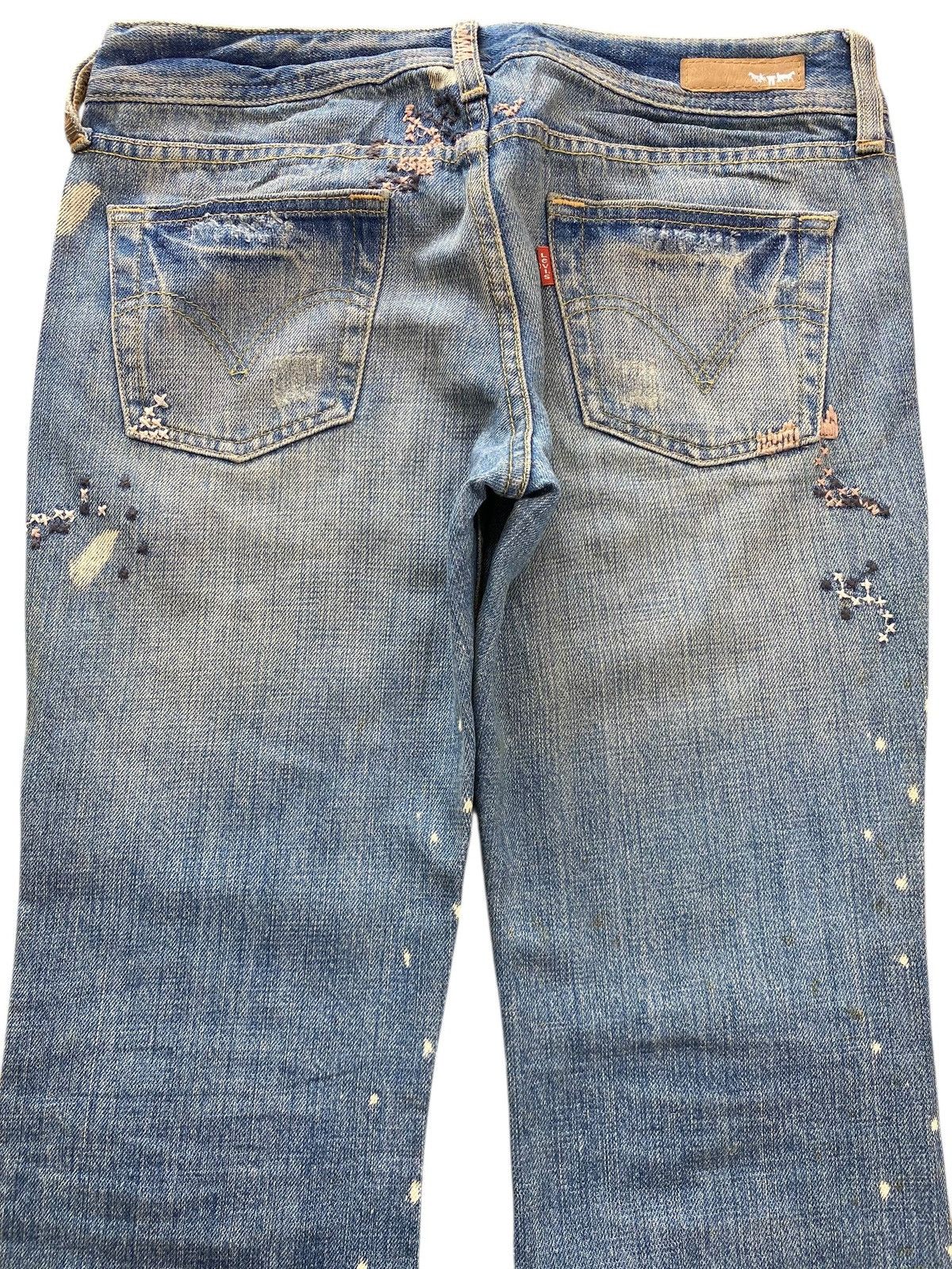 Levi's Levi’s Faded Blue Wash Patch Work Style Boot Cut Jeans Size 30" / US 8 / IT 44 - 4 Thumbnail