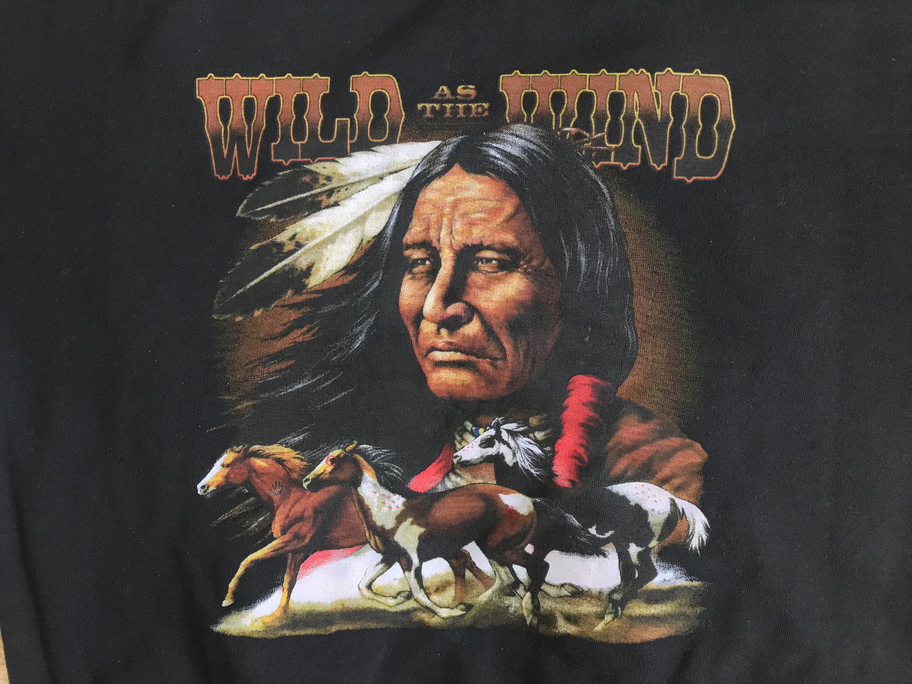 Vintage 80s 90s Native American Sweatshirt Crewneck Horses Mustang Size US M / EU 48-50 / 2 - 4 Thumbnail