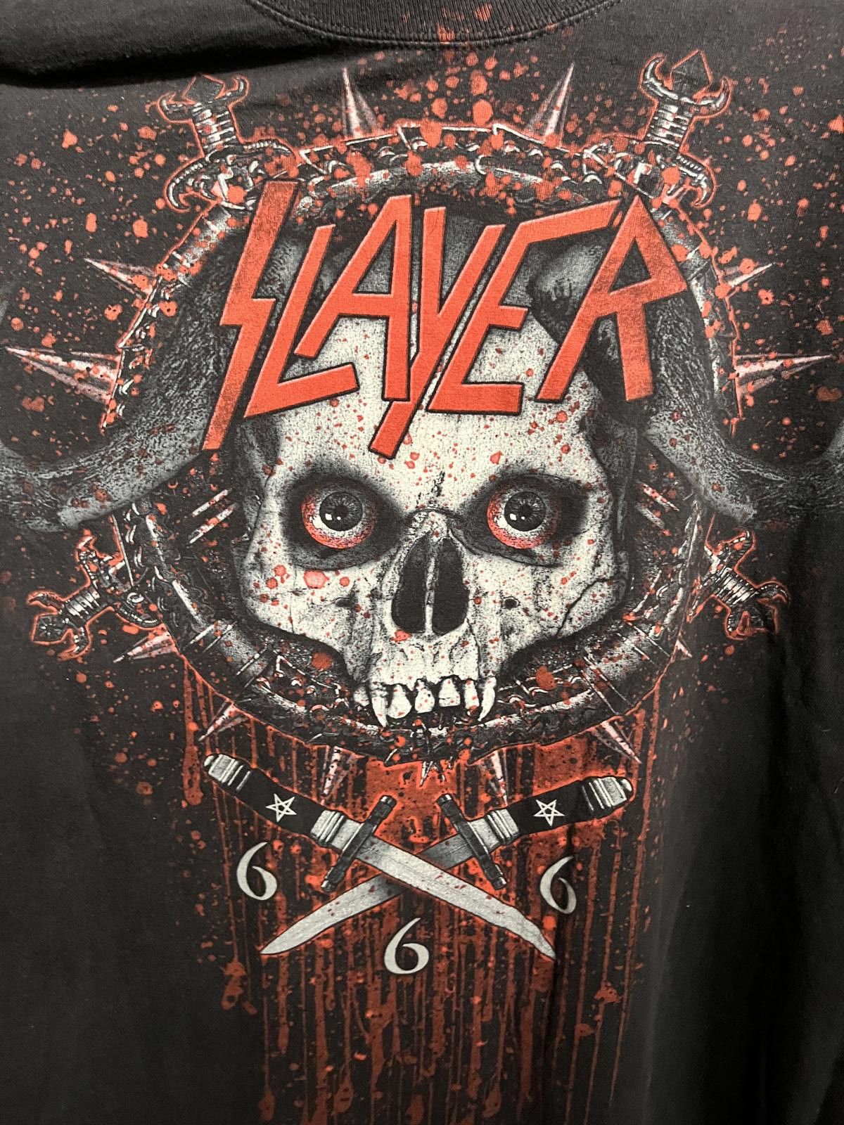 Designer Slayer Skull 666 T-shirt Tour New York City 9-14 2011 XL Size US XL / EU 56 / 4 - 4 Thumbnail