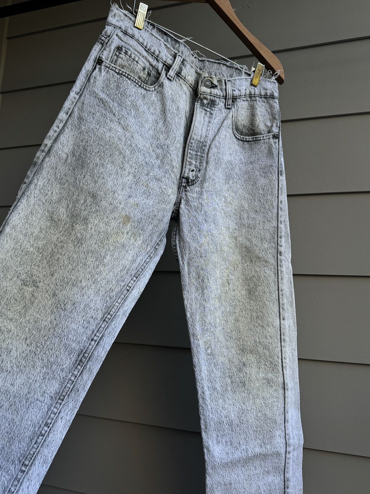 Levi's Vintage Clothing Levi's 505 USA 1989 Faded Distressed Jeans 32x33 ERD Size US 34 / EU 50 - 14 Thumbnail
