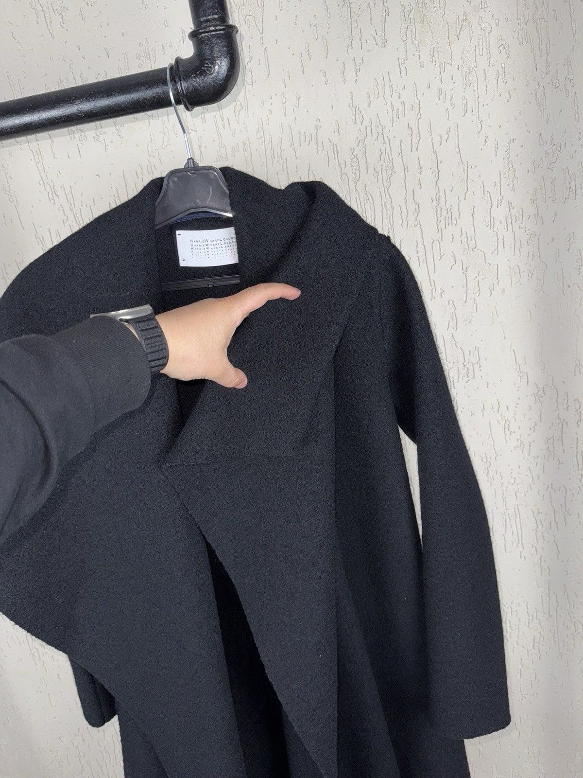 Harris Wharf London Harris Wharf London Women's Virgin Wool Cardigan Coat Size S / US 4 / IT 40 - 8 Thumbnail