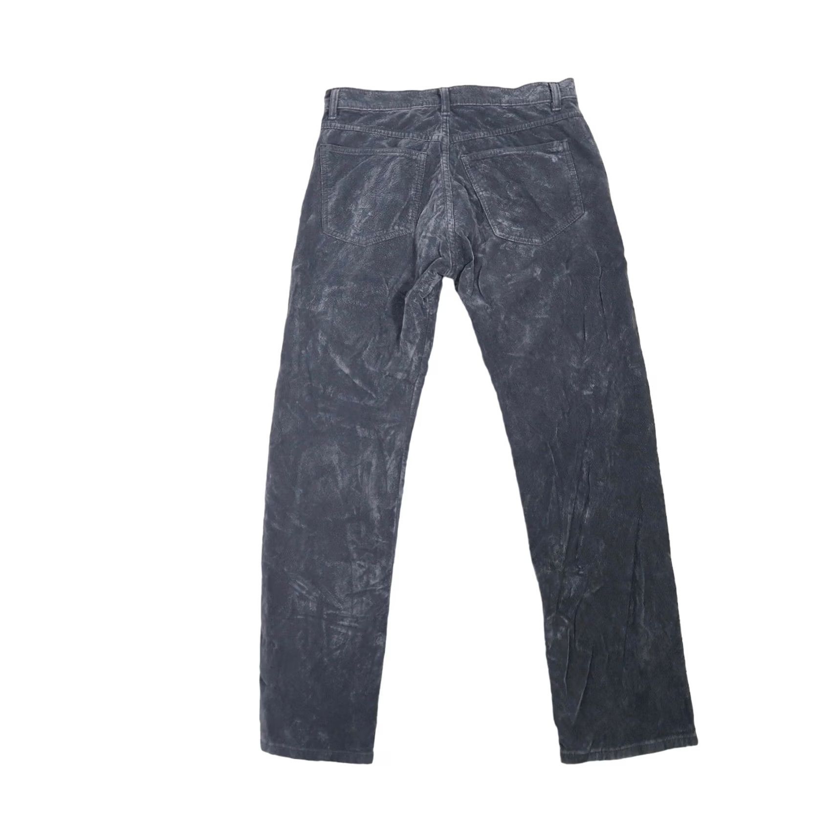 Velvet VINTAGE Pants Womens 30 Gray 90s Ben Ryan dark grey textured velvet high rise straight Size 24" / US 00 / IT 34 - 3 Thumbnail