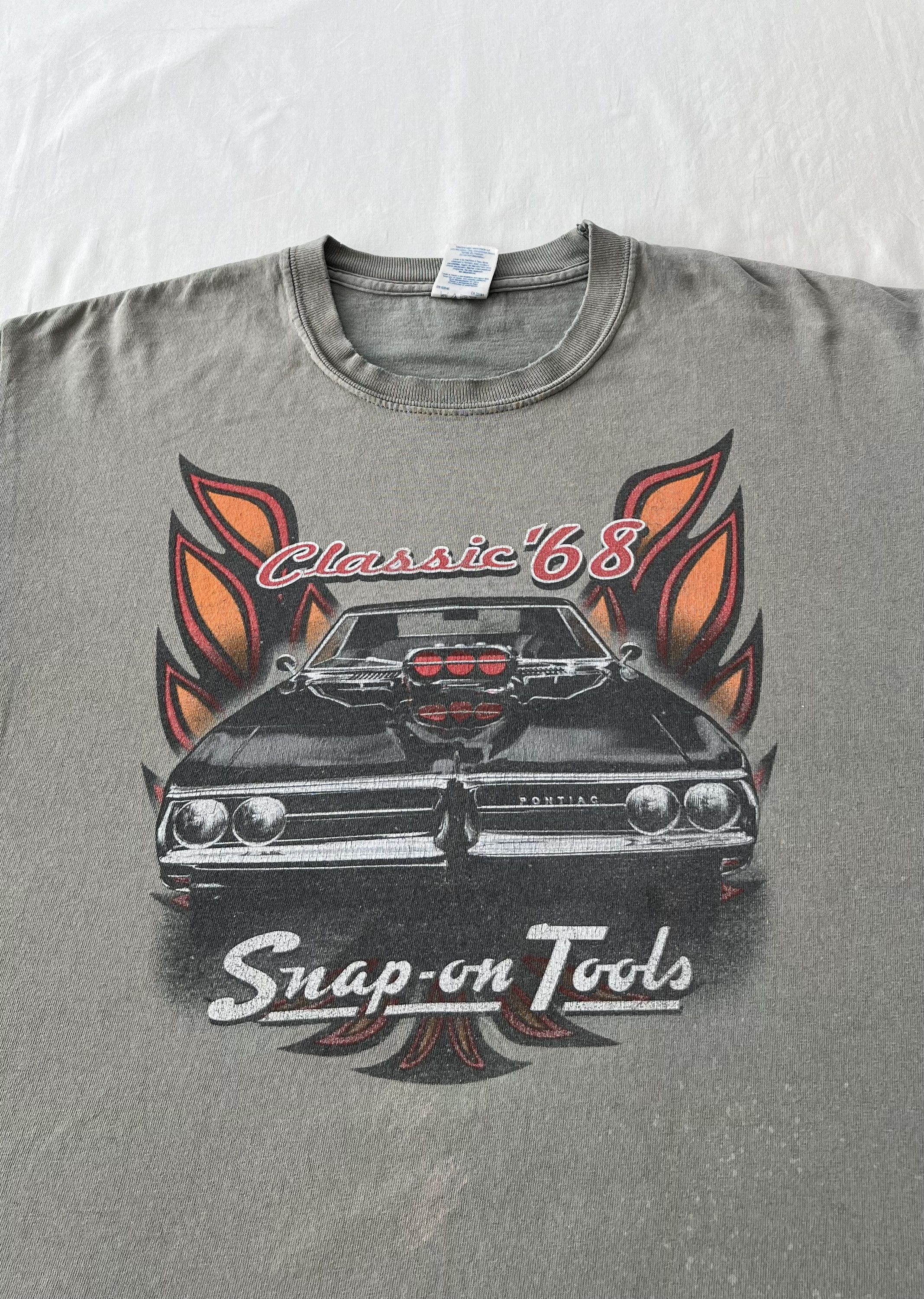 Vintage Vintage 2000s Snap-on Tools Pontiac Classic 68 T-shirt Size US L / EU 52-54 / 3 - 3 Thumbnail