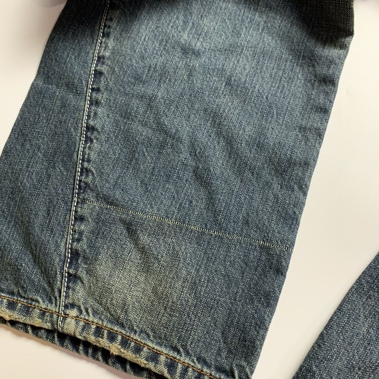 Giorgio Armani VERY RARE Y2K VINTAGE ARMANI BIG LOGO FADED DENIM JEANS 00s Size US 30 / EU 46 - 14 Thumbnail