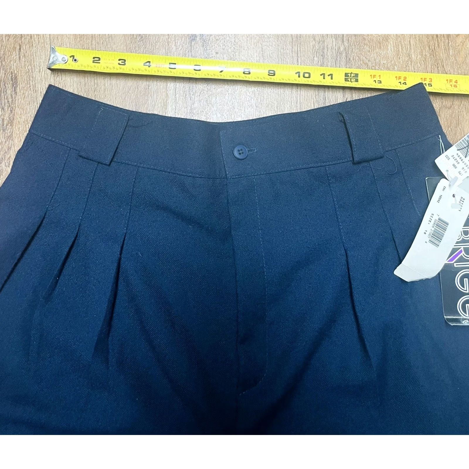 Vintage VINTAGE Briggs New York Flannel Shorts Navy Blue Sz 18 NWT Made In USA Women’s Shorts Size 40" / US 18 - 6 Thumbnail