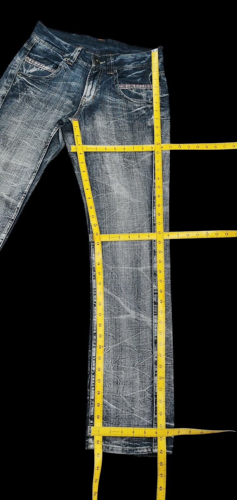 Tornado Mart Real Vintage Japanese Brand Acid Wash Denim Jeans Size US 30 / EU 46 - 10 Thumbnail